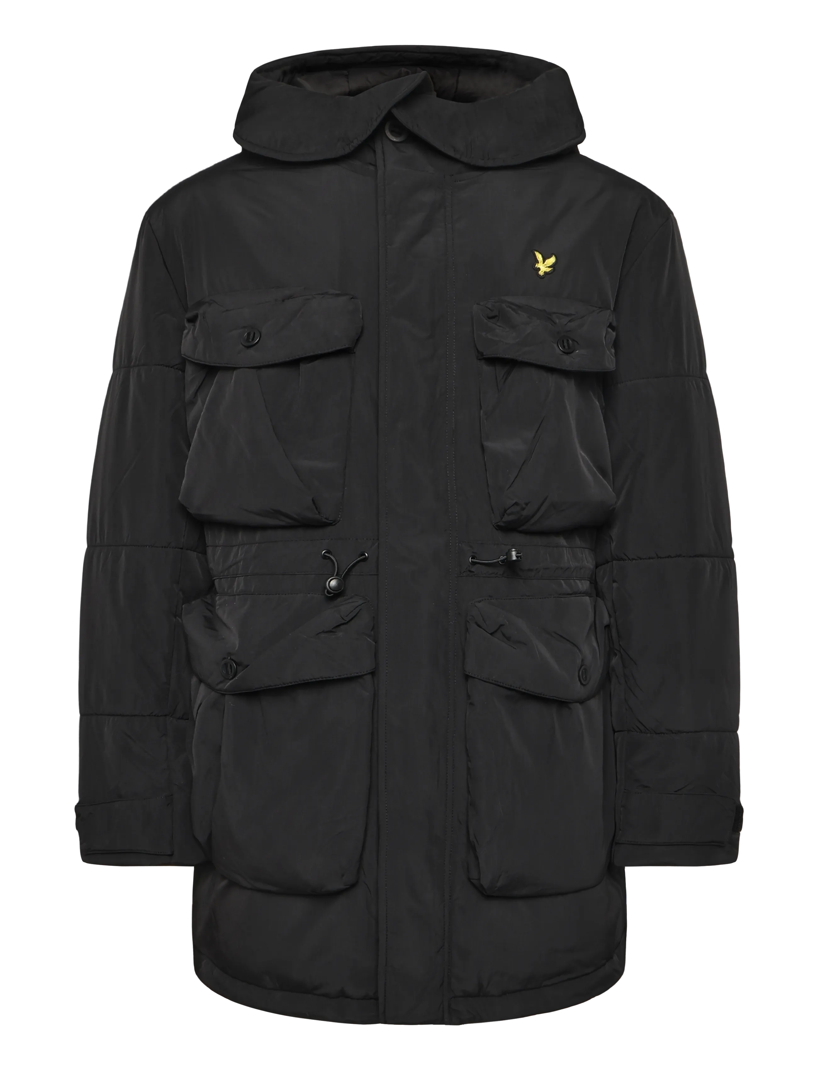 Lyle & Scott Wadded Field Parka - Riided - JET BLACK / black