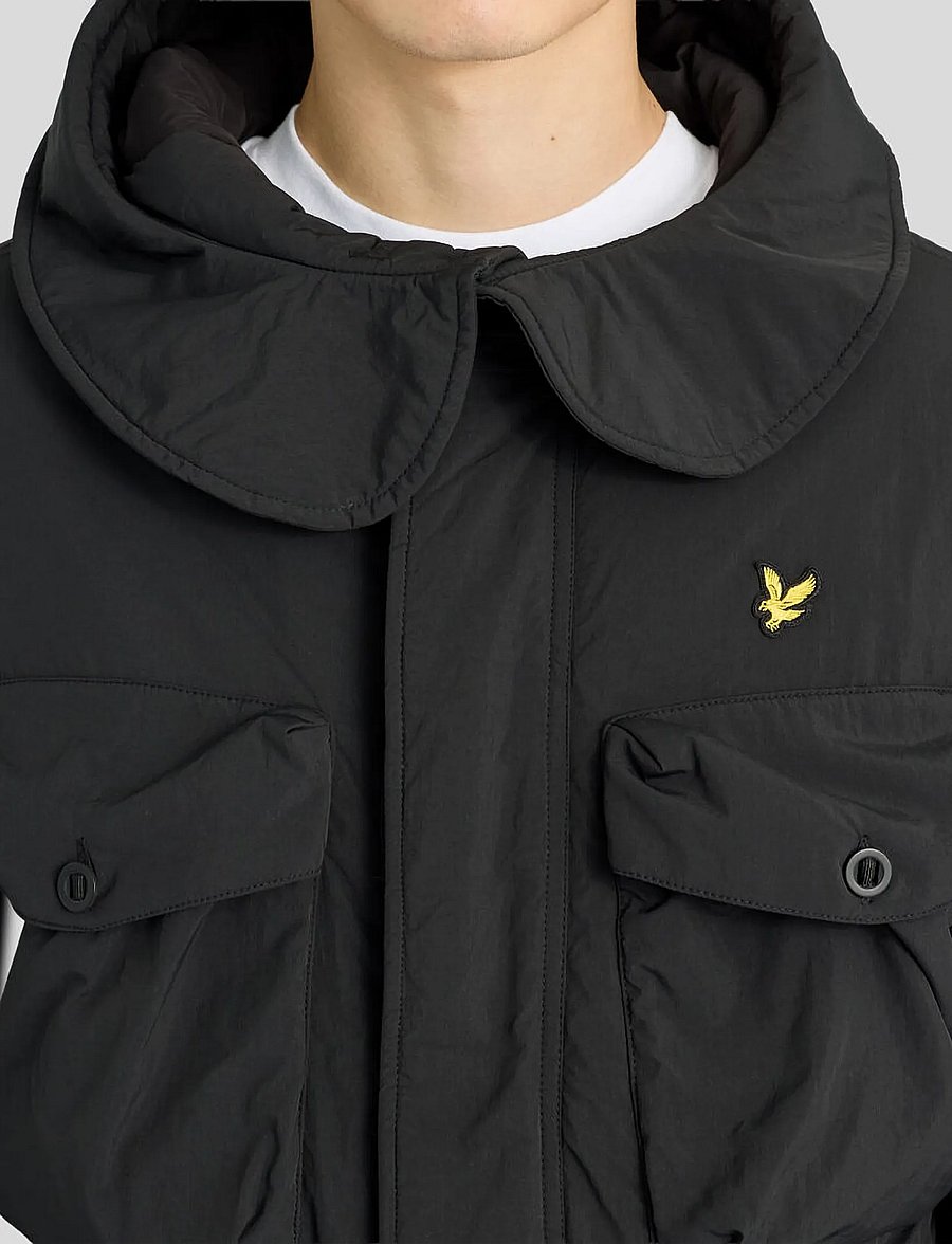 Lyle & Scott - Wadded Field Parka - parkas - jet black - 5