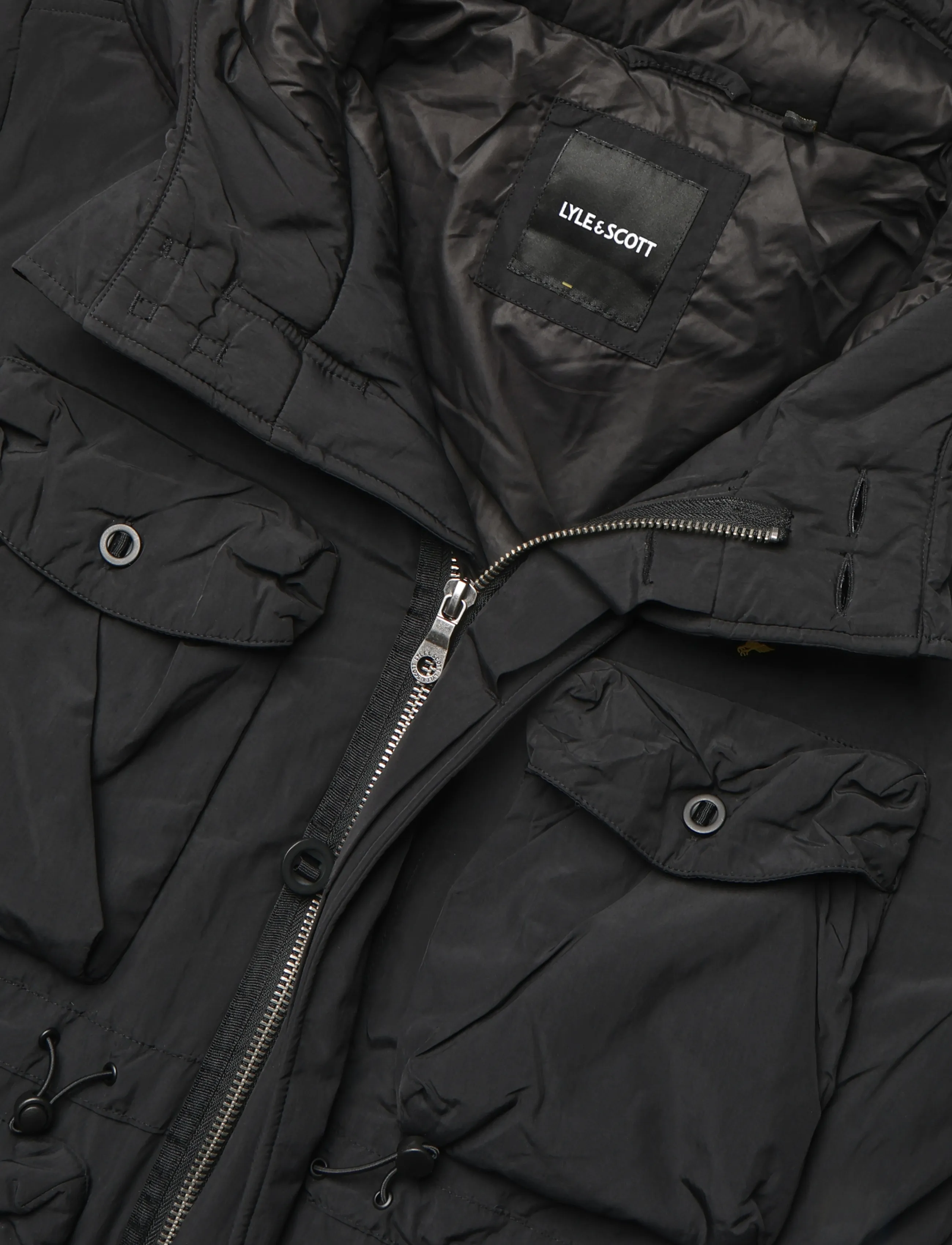 Lyle & Scott - Wadded Field Parka - parkad - jet black - 2