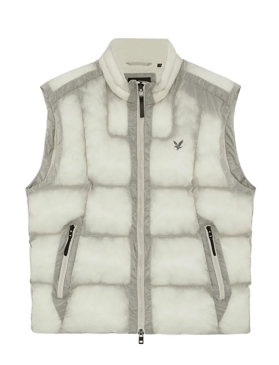 Lyle & Scott - Translucent Puffer Gilet - putty - 1