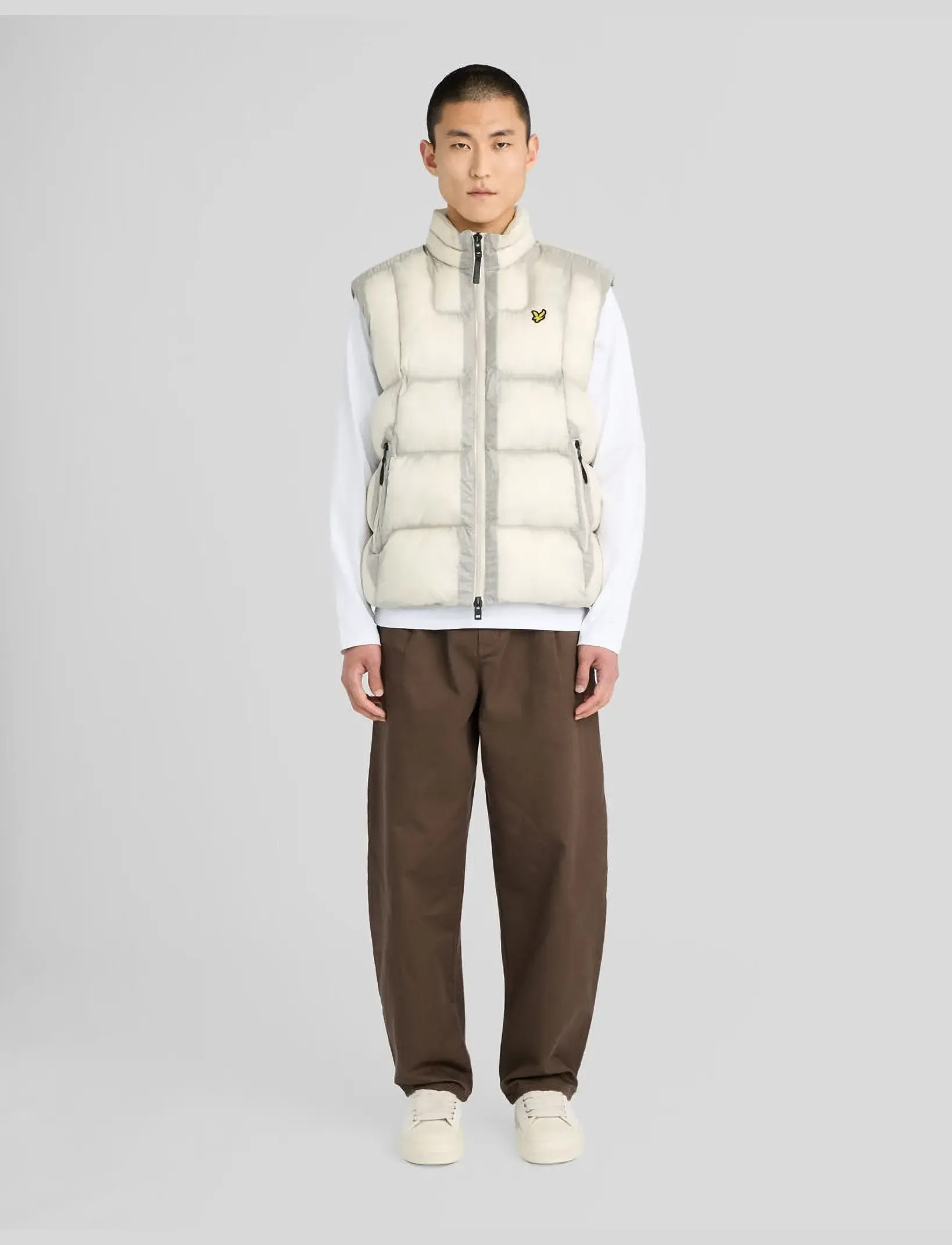 Lyle & Scott - Translucent Puffer Gilet - putty - 3
