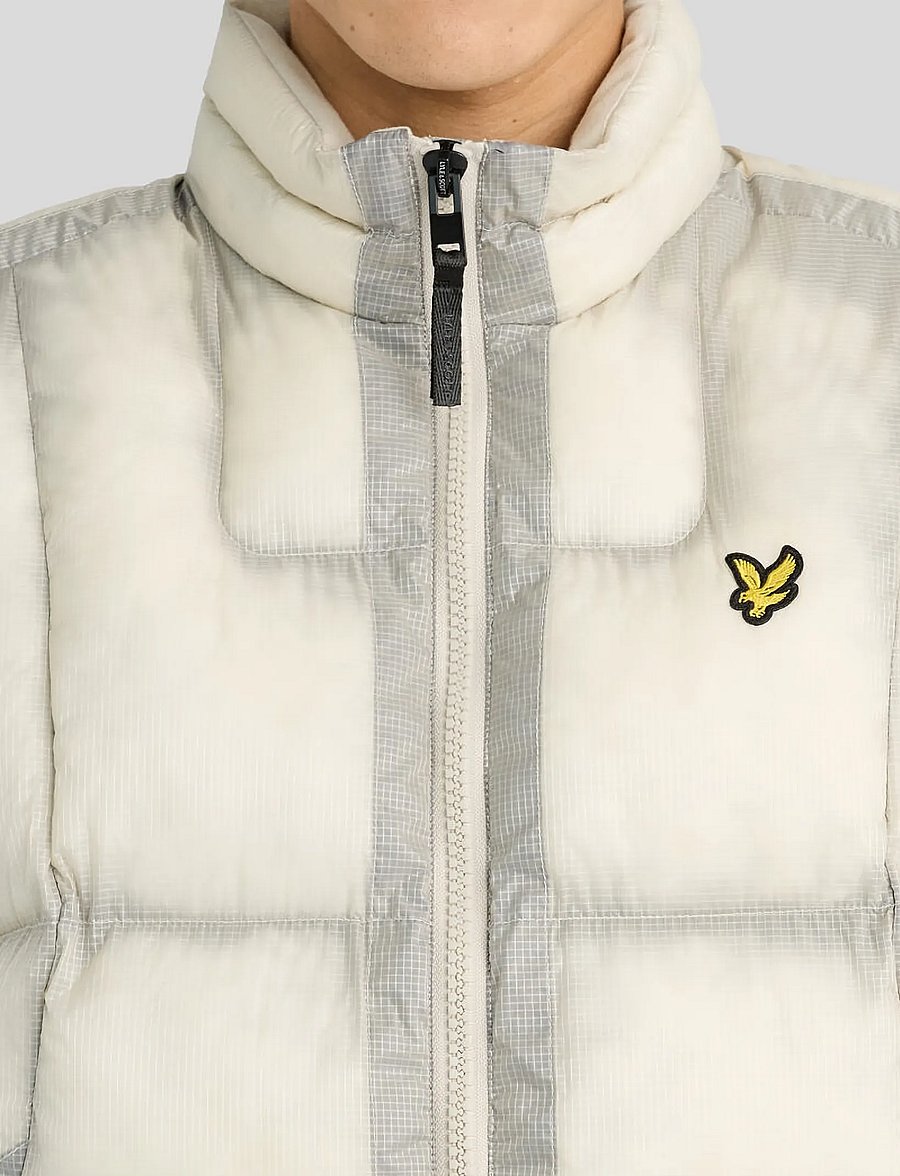 Lyle & Scott - Translucent Puffer Gilet - putty - 4