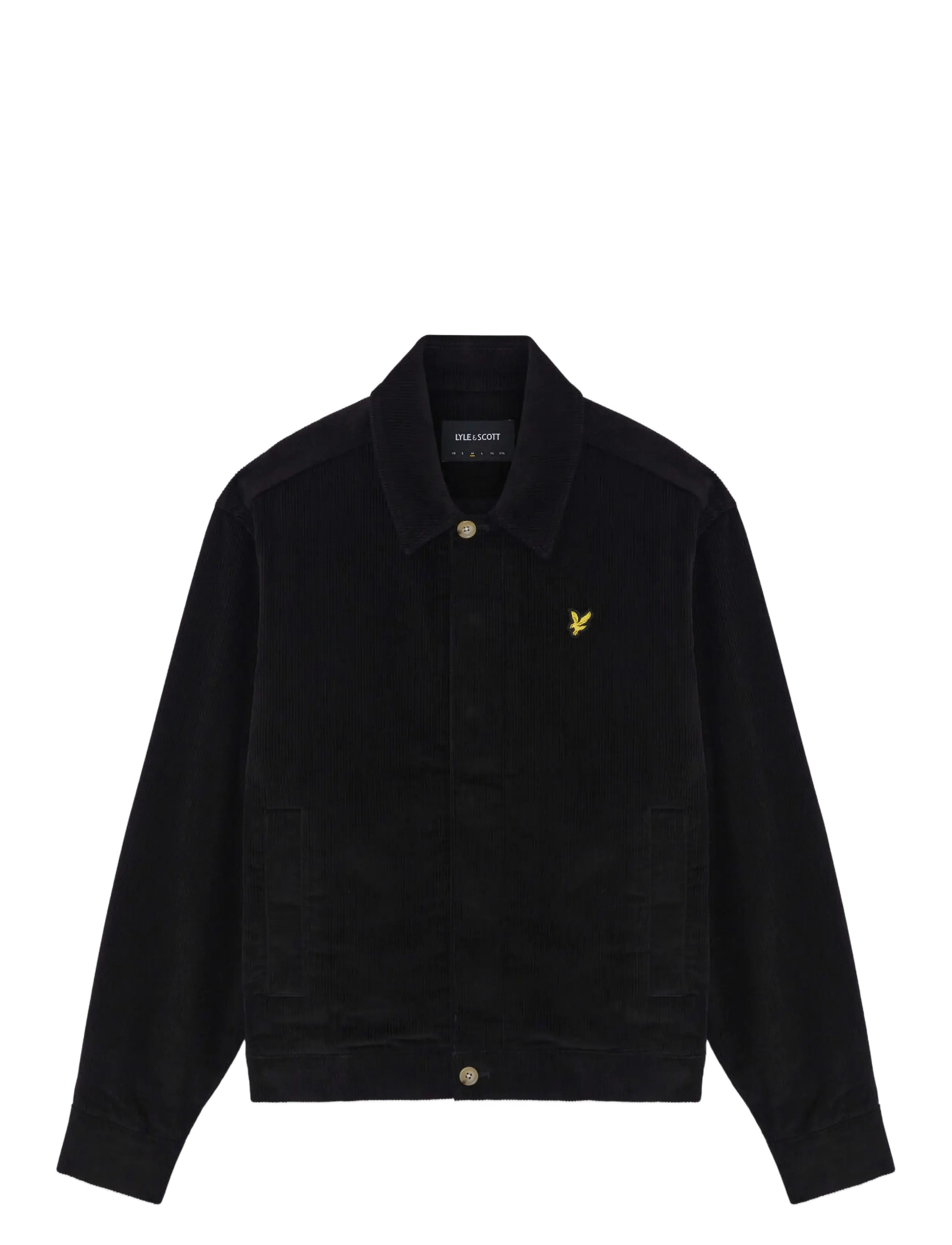 Lyle & Scott - Cord Collared Jacket - herbstjacken - jet black - 1