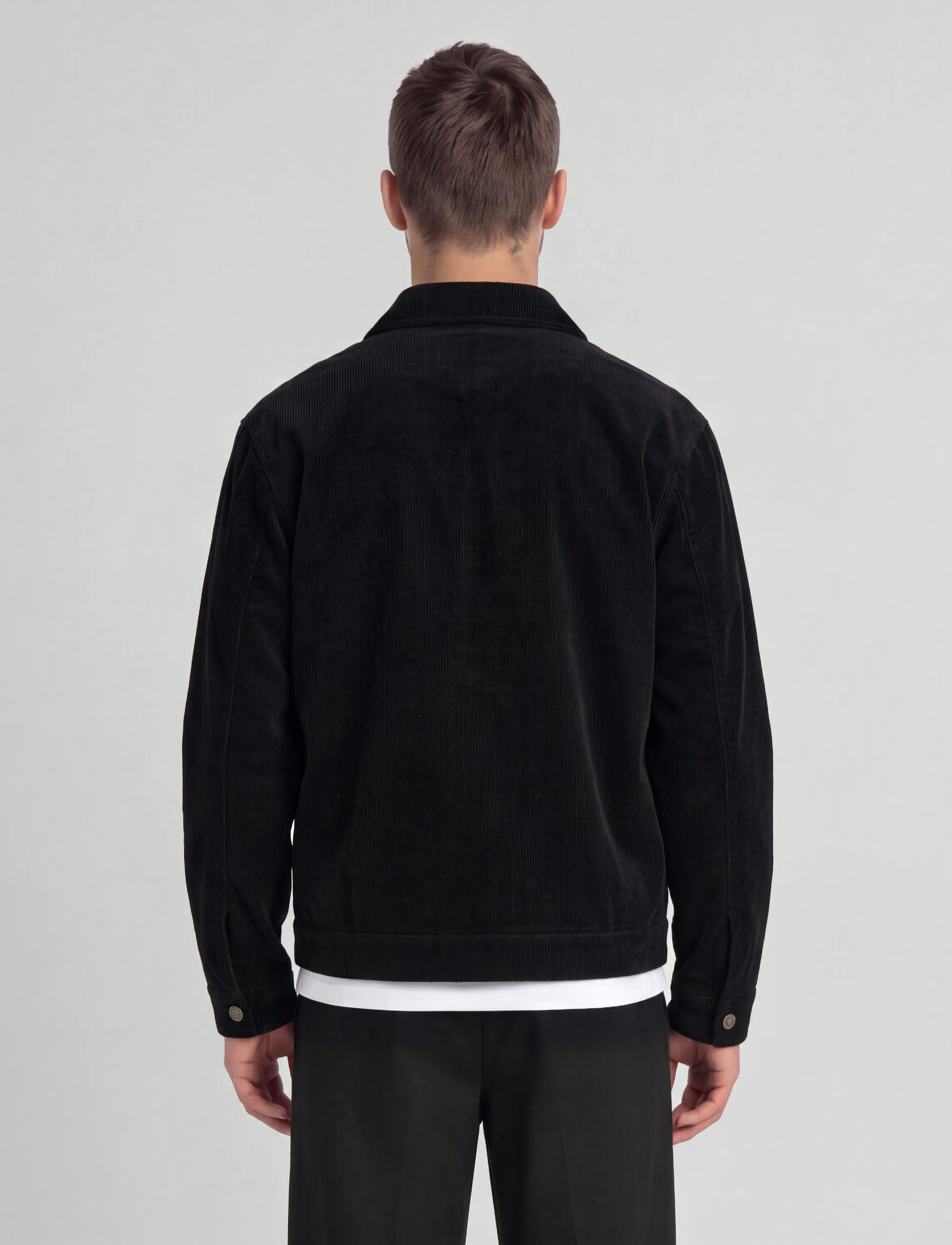 Lyle & Scott - Cord Collared Jacket - herbstjacken - jet black - 2