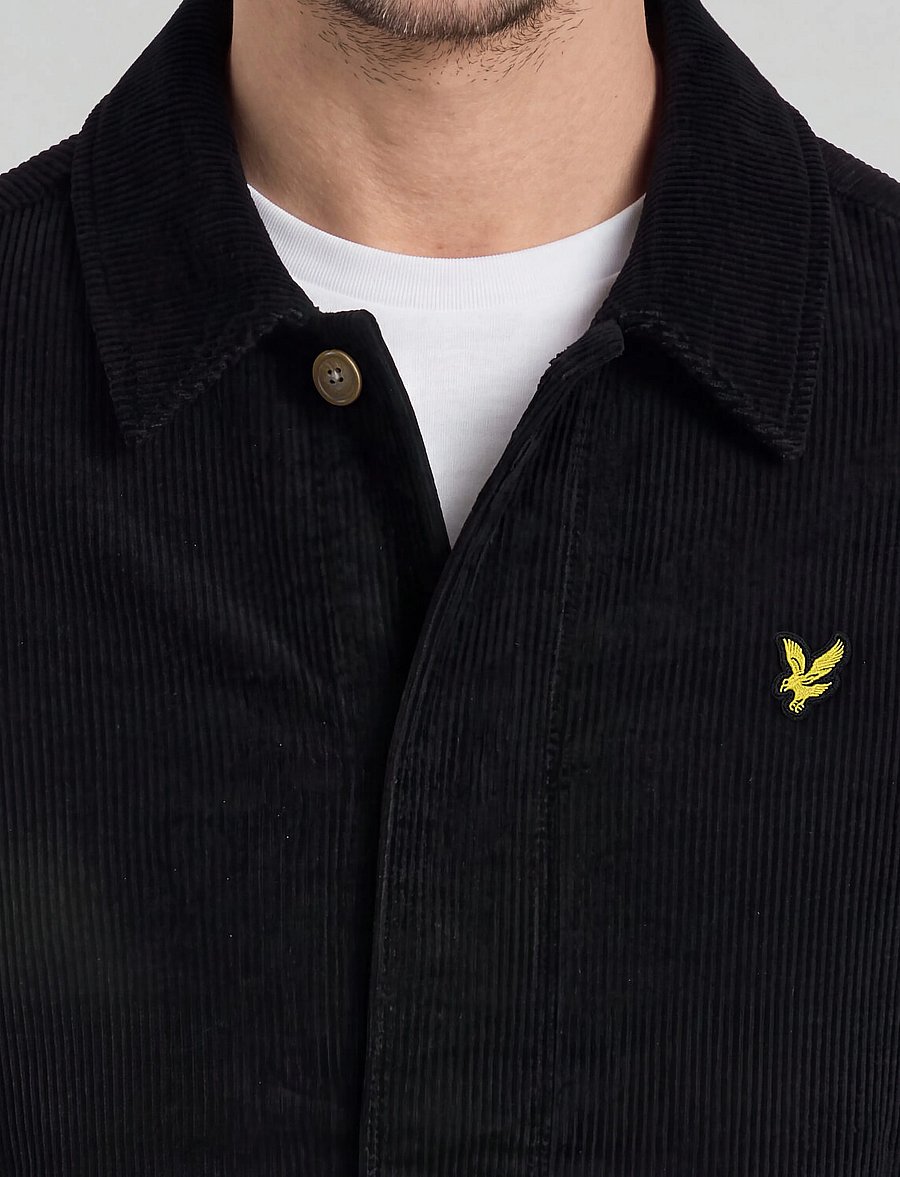 Lyle & Scott - Cord Collared Jacket - herbstjacken - jet black - 4