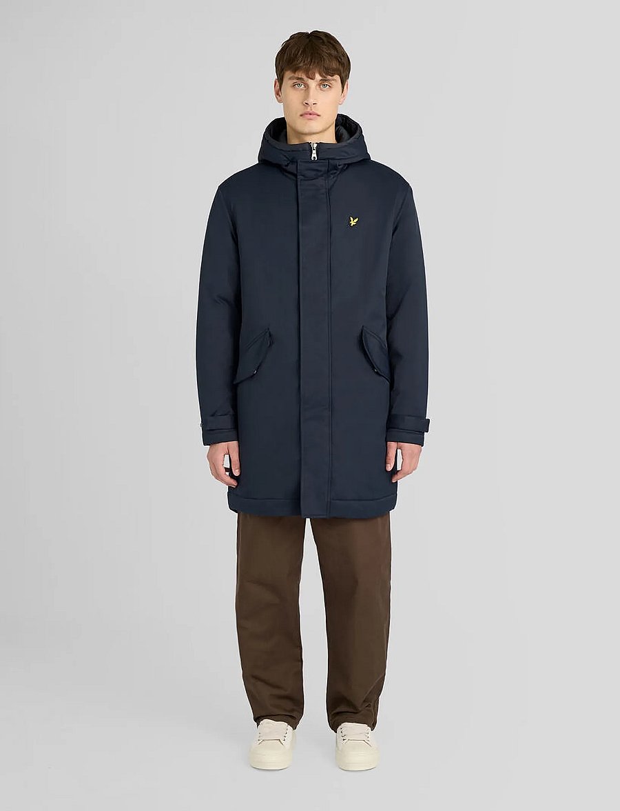 Lyle & Scott - Padded Fishtail Parka - vinterjackor - dark navy - 4