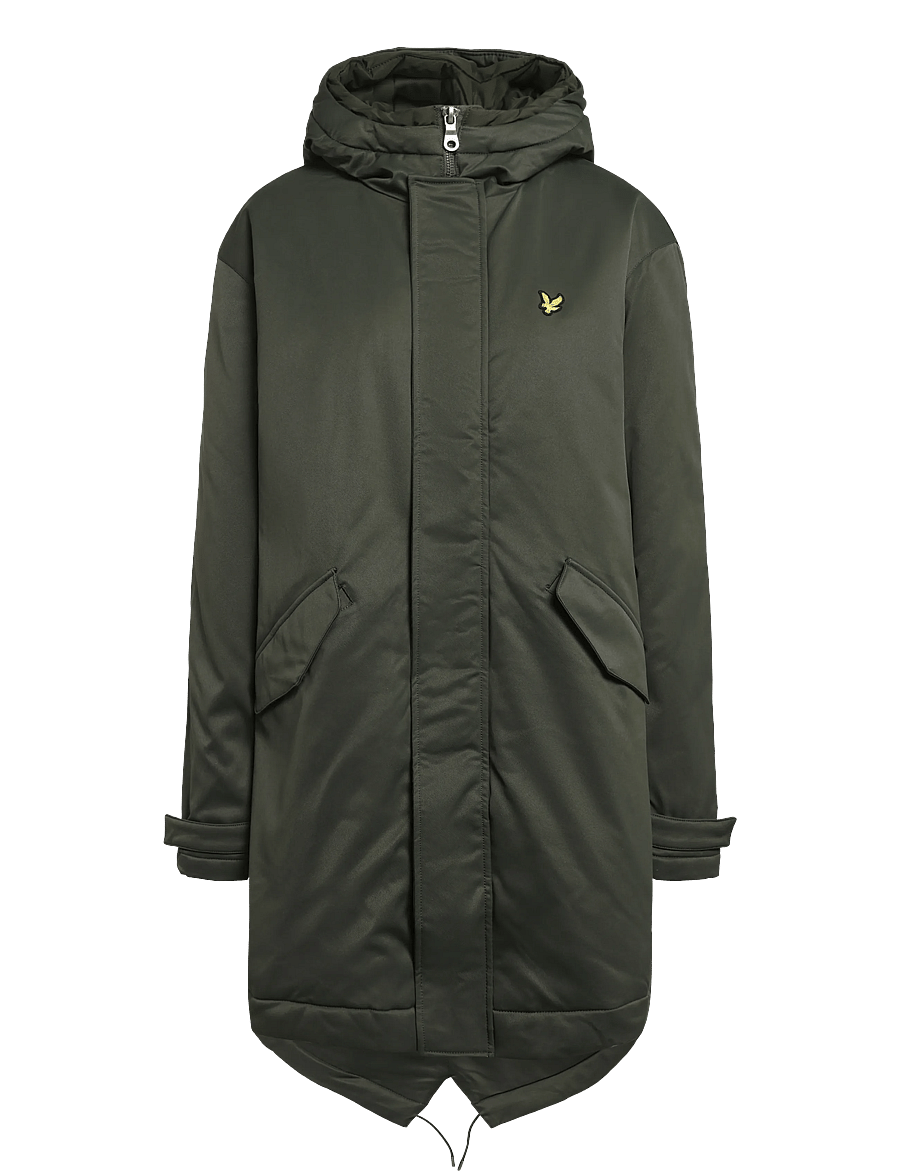 Lyle & Scott - Padded Fishtail Parka - parkad - deep depths - 1
