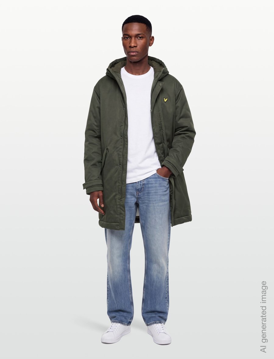 Lyle & Scott - Padded Fishtail Parka - parkad - deep depths - 0