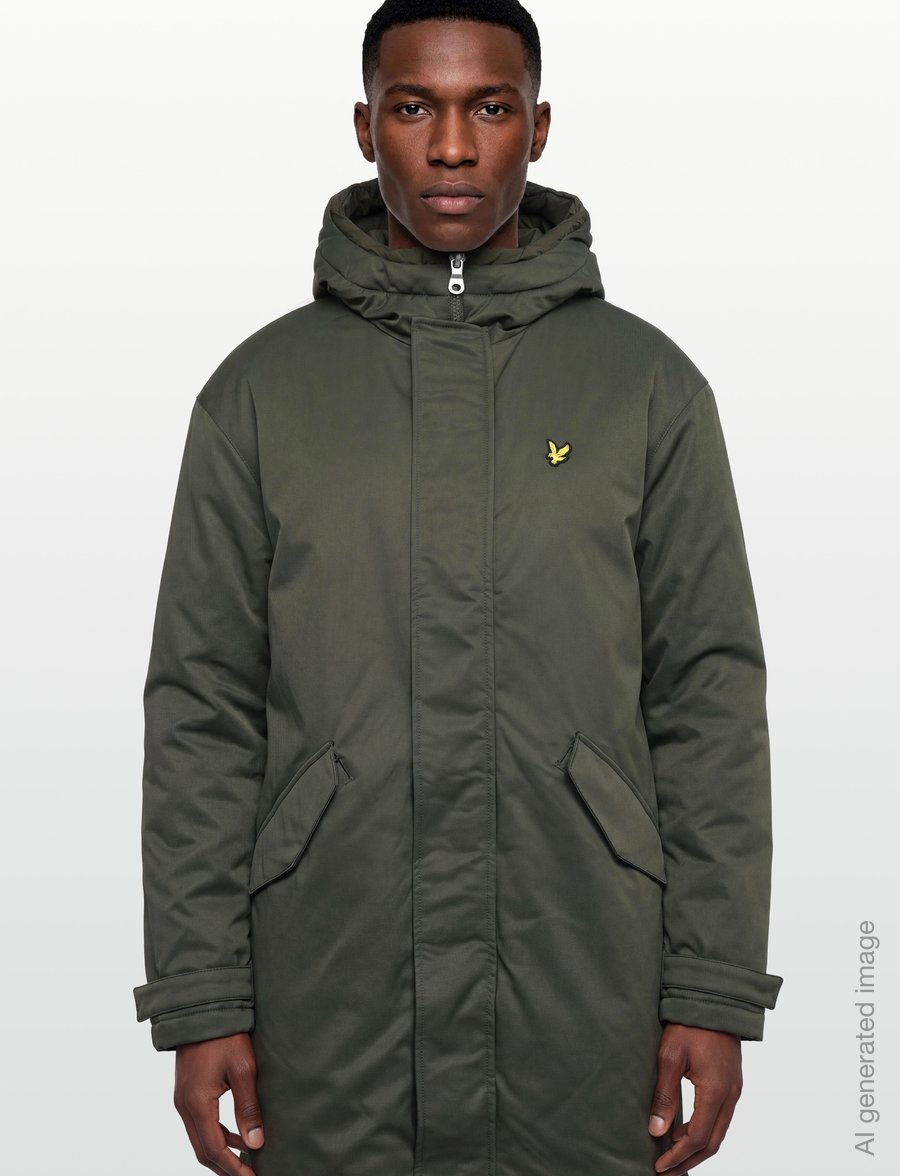 Lyle & Scott - Padded Fishtail Parka - parkad - deep depths - 3