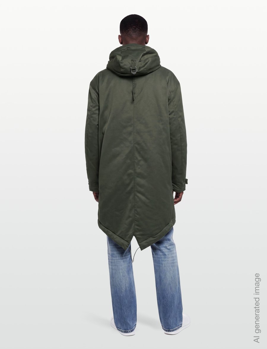 Lyle & Scott - Padded Fishtail Parka - parkad - deep depths - 4