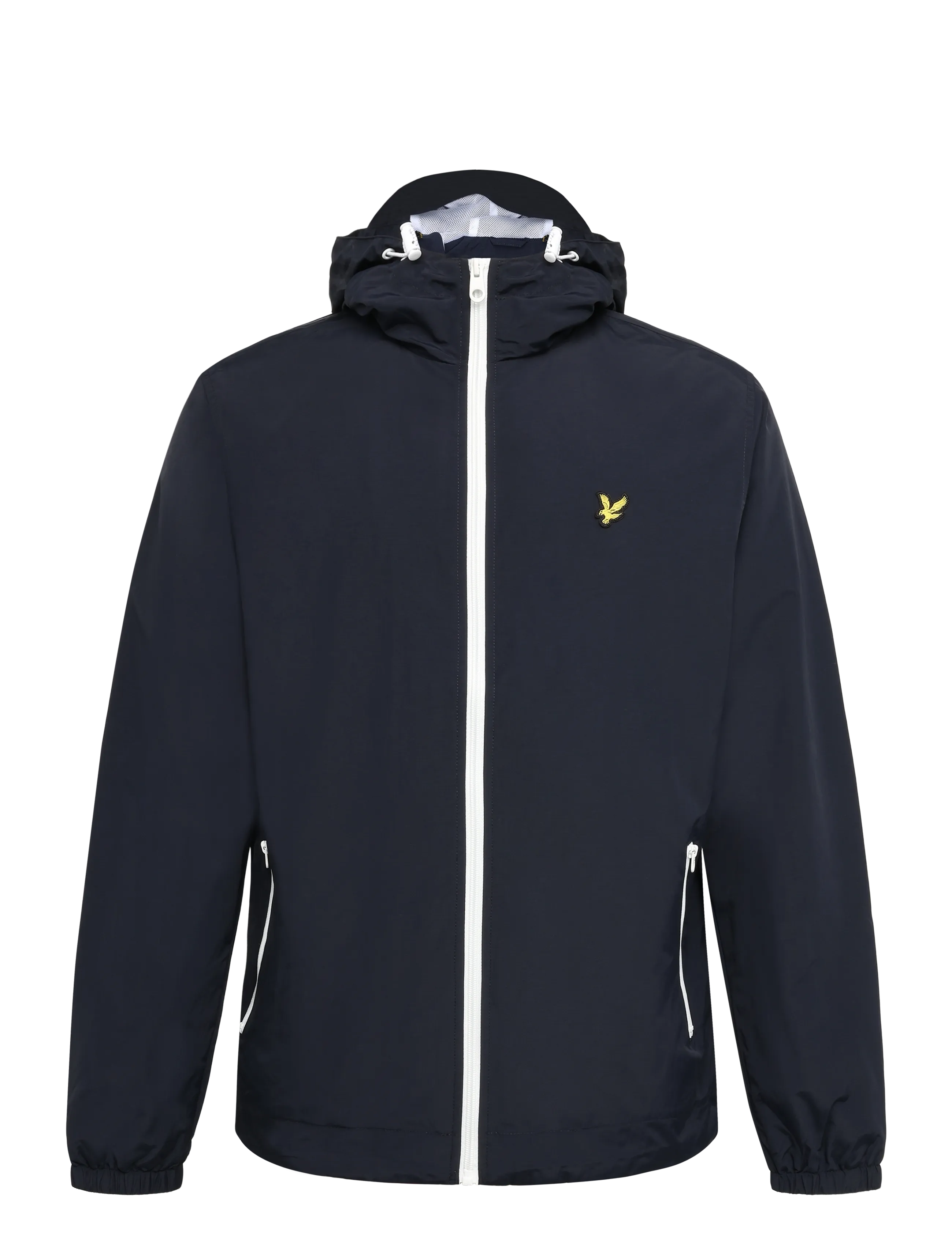 Lyle & Scott - Contrast Zip Through Hooded Jacket - kevadjoped - dark navy/white - 0
