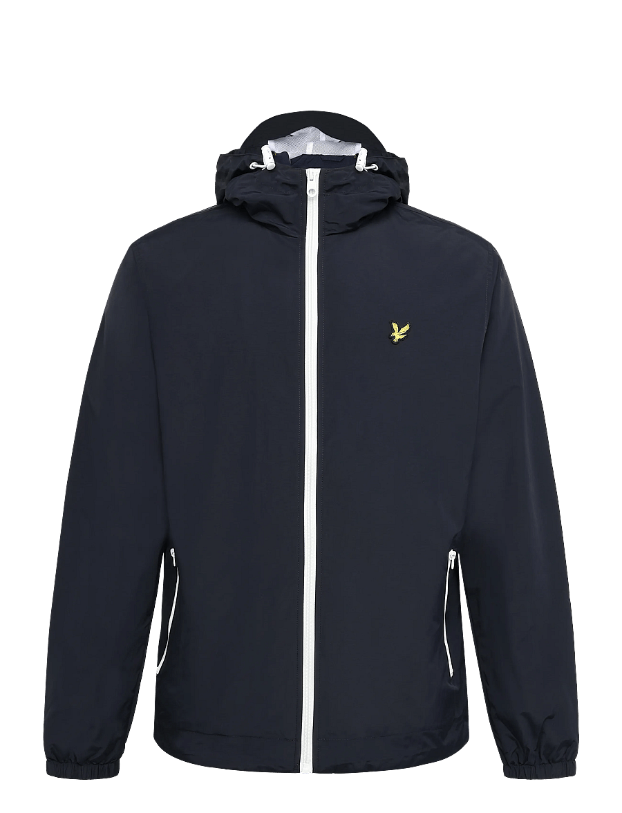 Lyle & Scott - Contrast Zip Through Hooded Jacket - kevadjoped - dark navy/white - 0