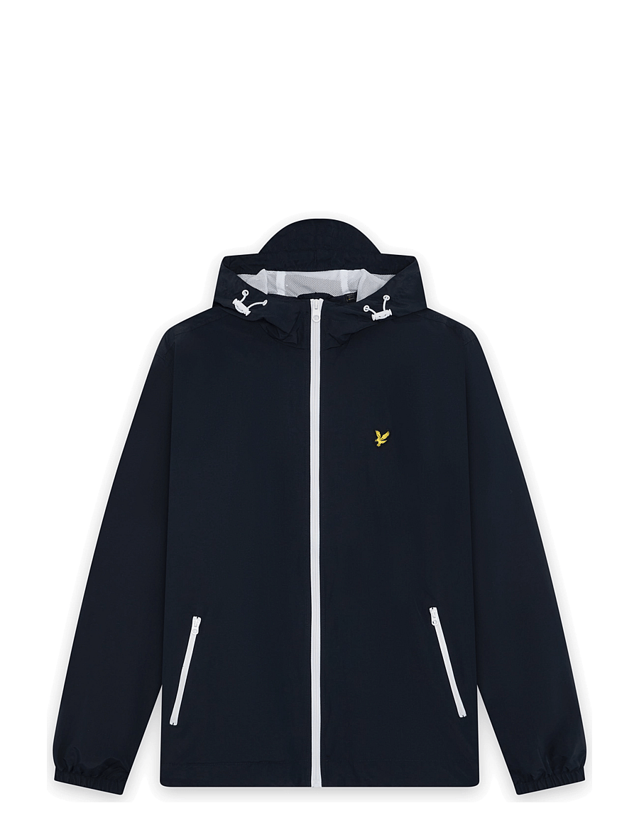 Lyle & Scott - Contrast Zip Through Hooded Jacket - frühlingsjacken - dark navy/white - 0