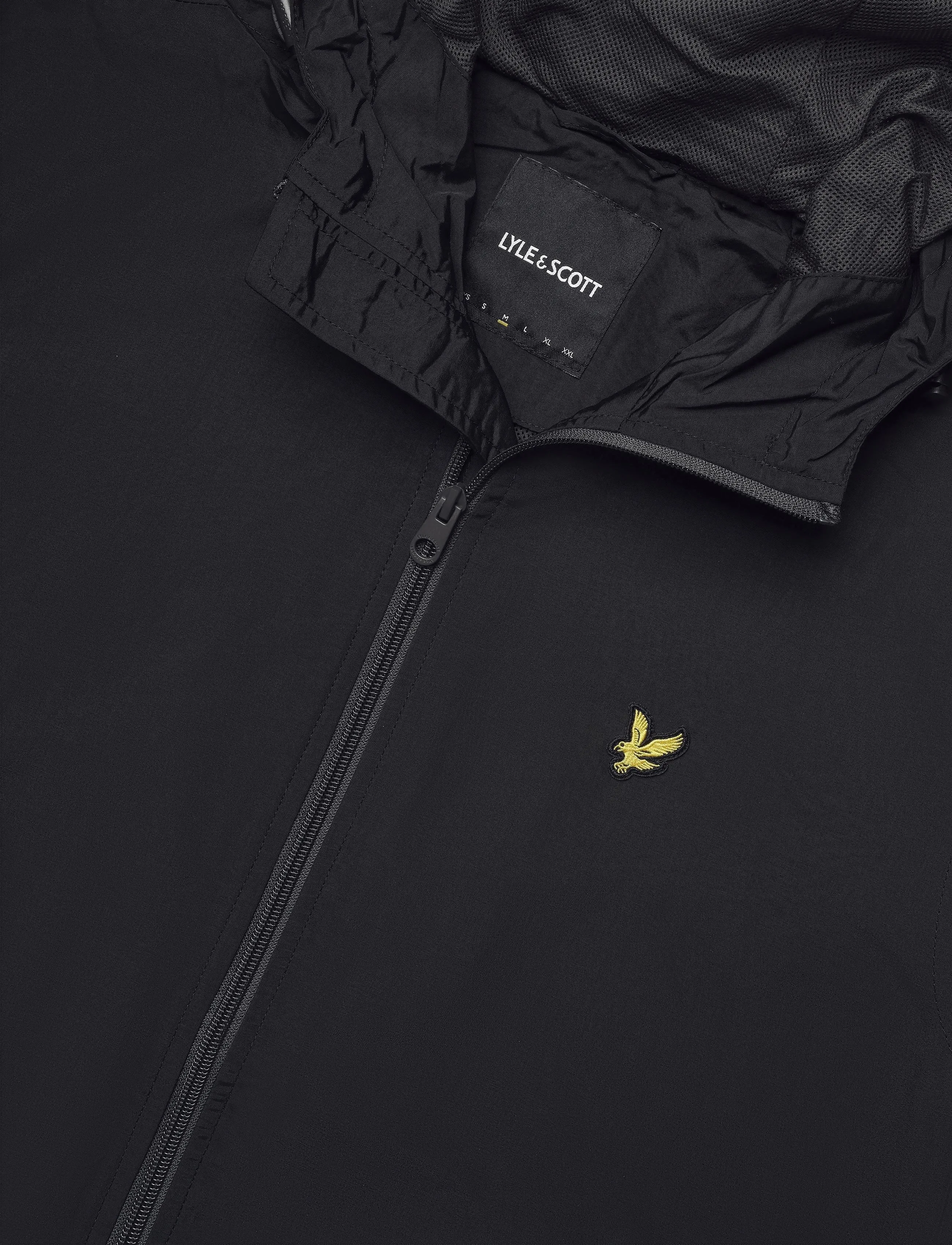 Lyle & Scott - Contrast Zip Through Hooded Jacket - spring jackets - jet black/gunmetal - 2