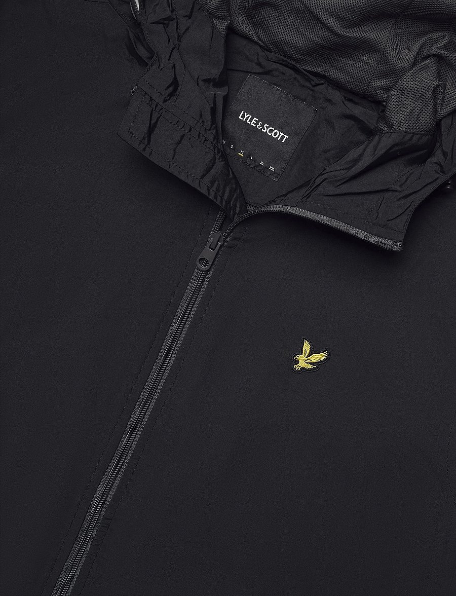 Lyle & Scott - Contrast Zip Through Hooded Jacket - kevadjoped - jet black/gunmetal - 2