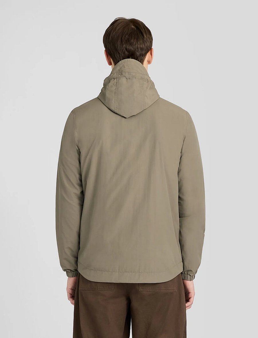 Lyle & Scott - Contrast Zip Through Hooded Jacket - syystakit - khaki ash/jet black - 3