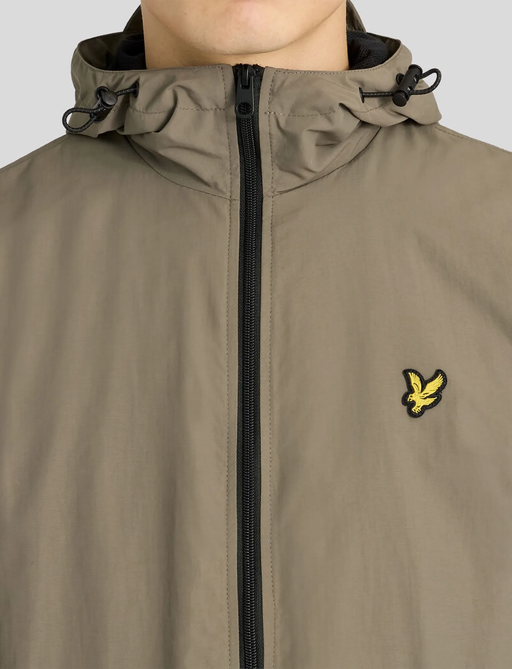 Contrast Zip Through Hooded Jacket 4