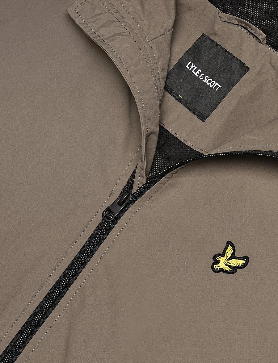 Lyle & Scott - Contrast Zip Through Hooded Jacket - herbstjacken - khaki ash/jet black - 2