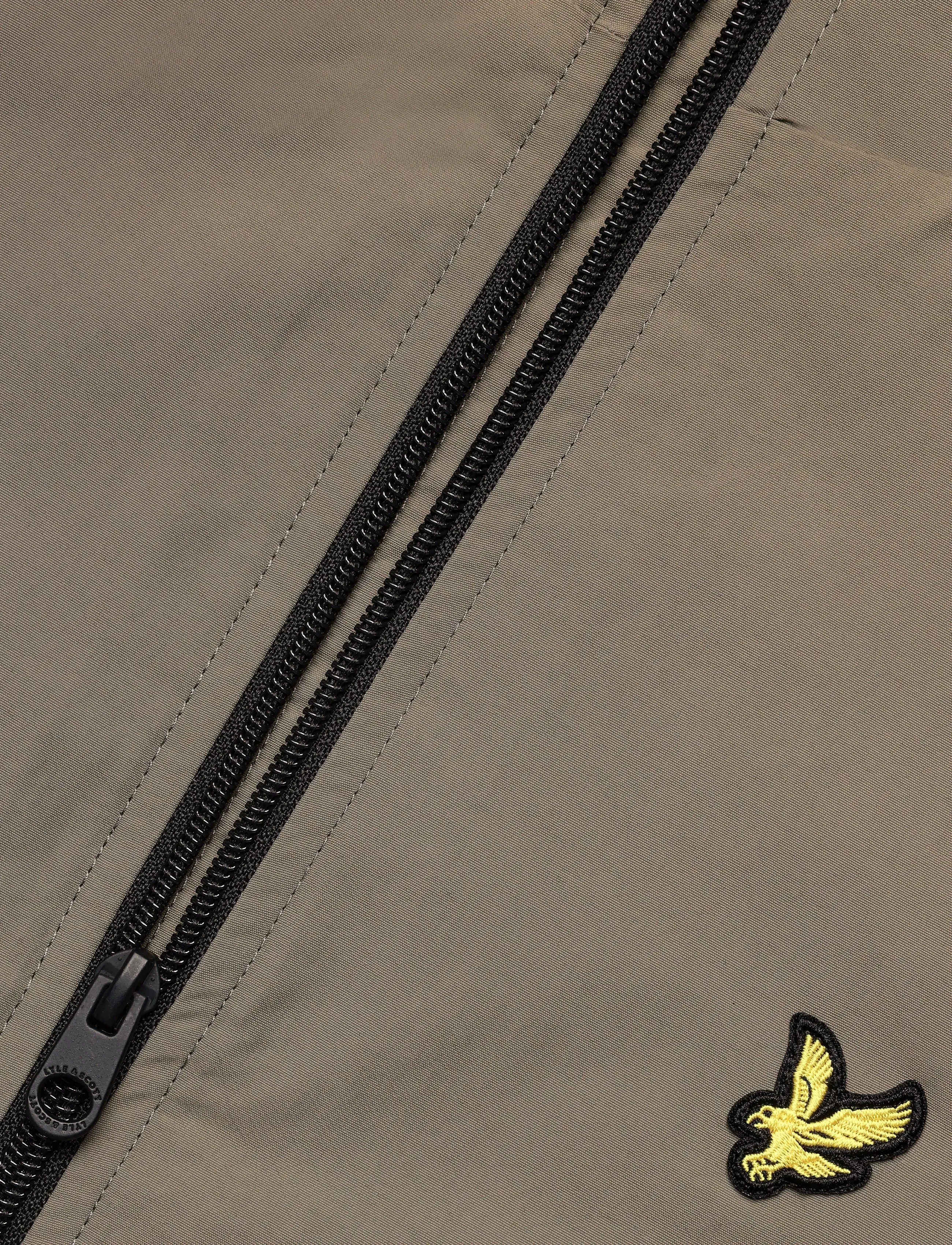 Lyle & Scott - Contrast Zip Through Hooded Jacket - fall jackets - khaki ash/jet black - 3