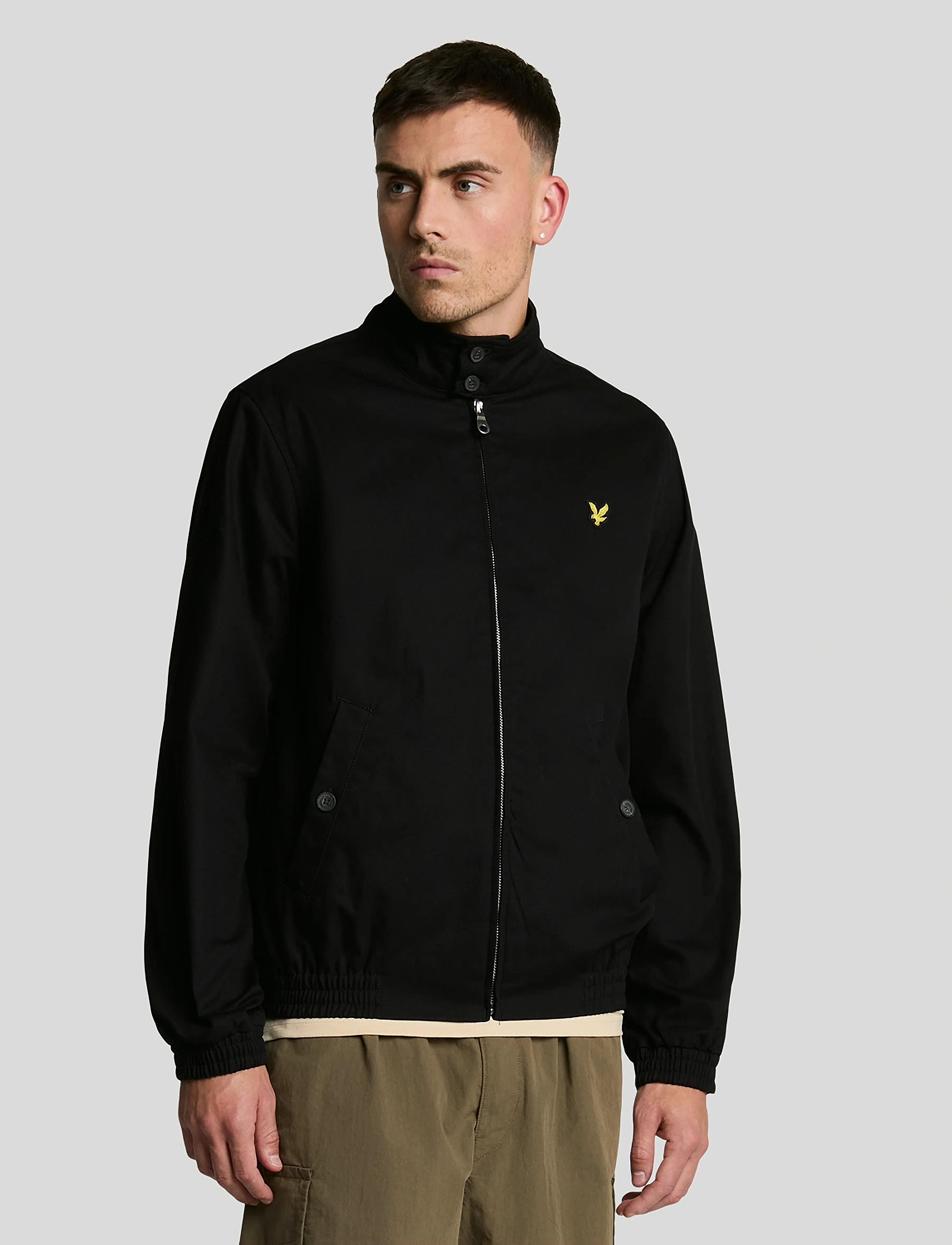 Lyle & Scott Harrington Jacket, S, Jackets, Schwarz - Bomber Männerswear