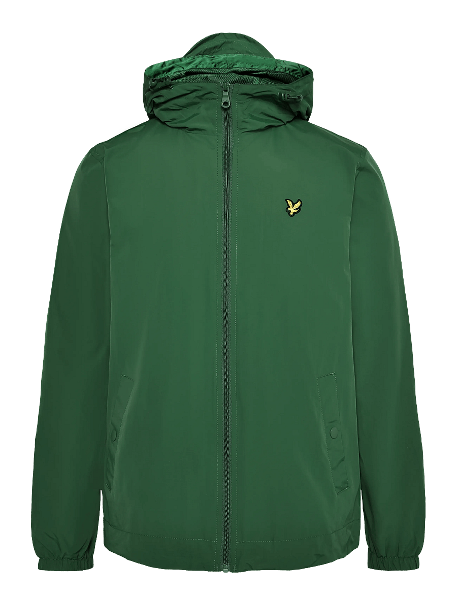 Lyle & Scott - Zip Through Hooded Jacket - efterårsjakker - clover green - 0