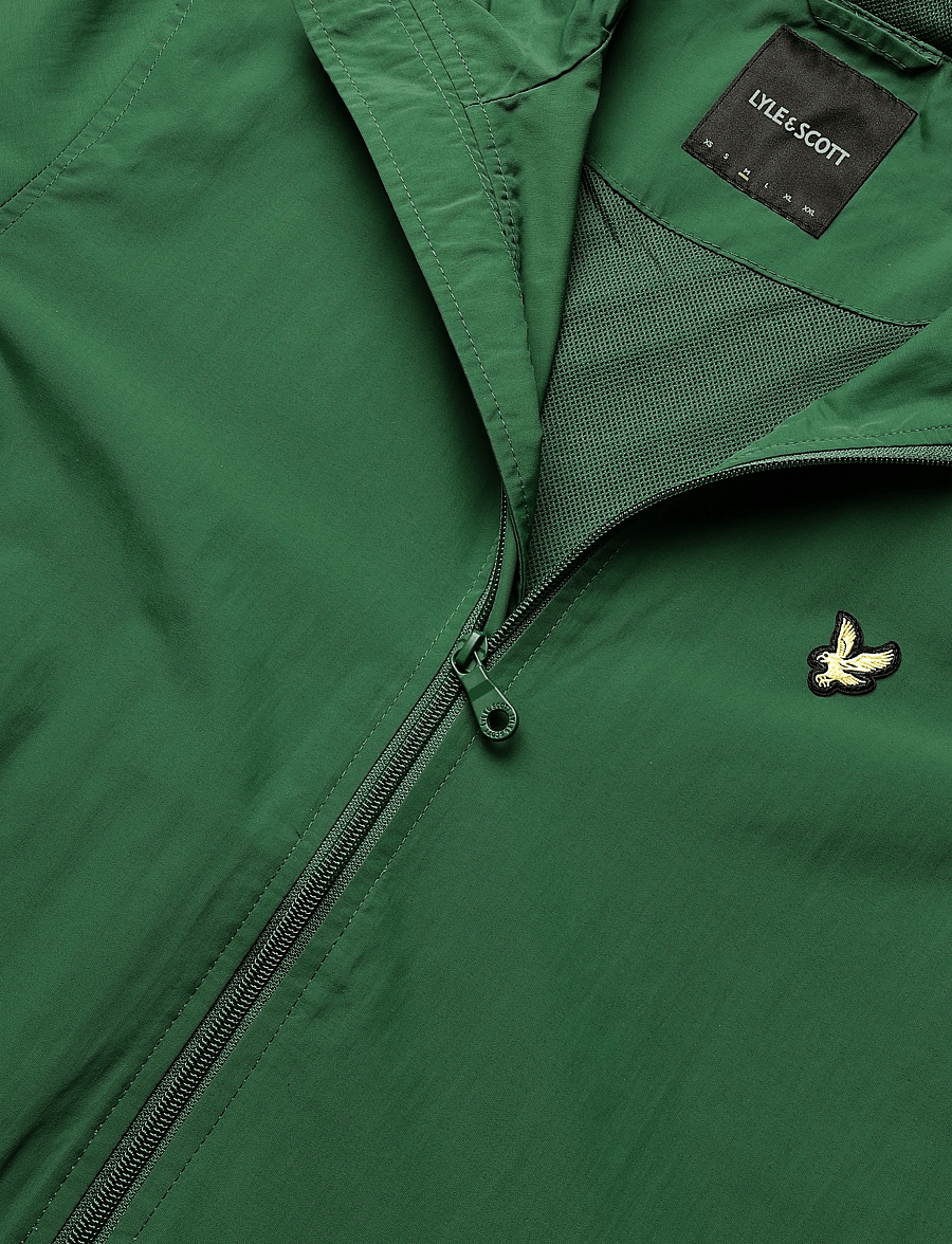Lyle & Scott - Zip Through Hooded Jacket - efterårsjakker - clover green - 2