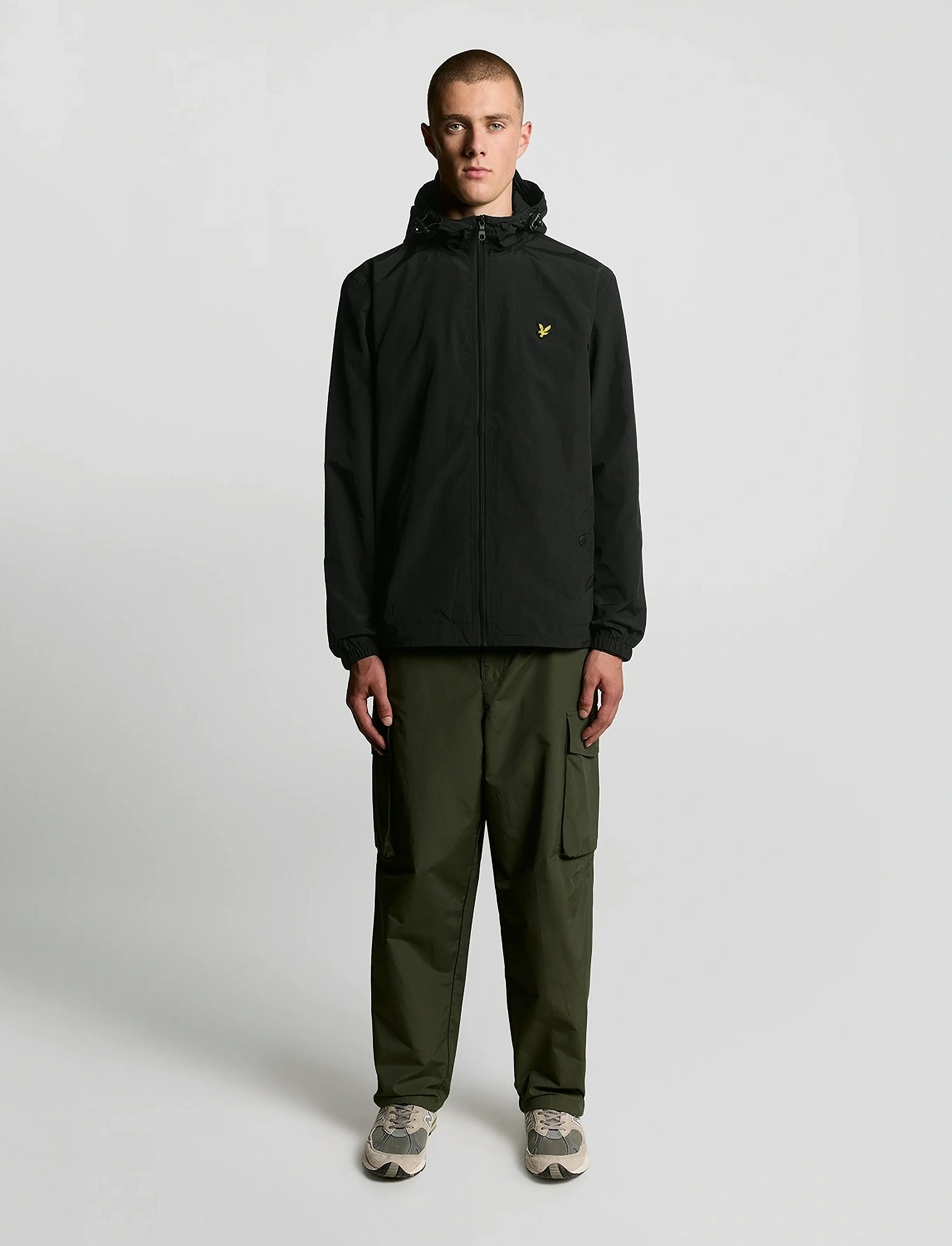 Lyle & Scott - Zip Through Hooded Jacket - vårjackor - jet black - 4