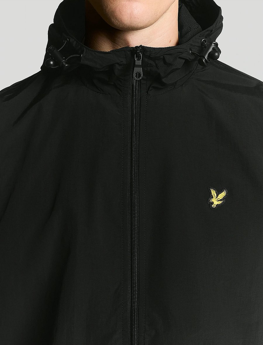 Lyle & Scott - Zip Through Hooded Jacket - frühlingsjacken - jet black - 5