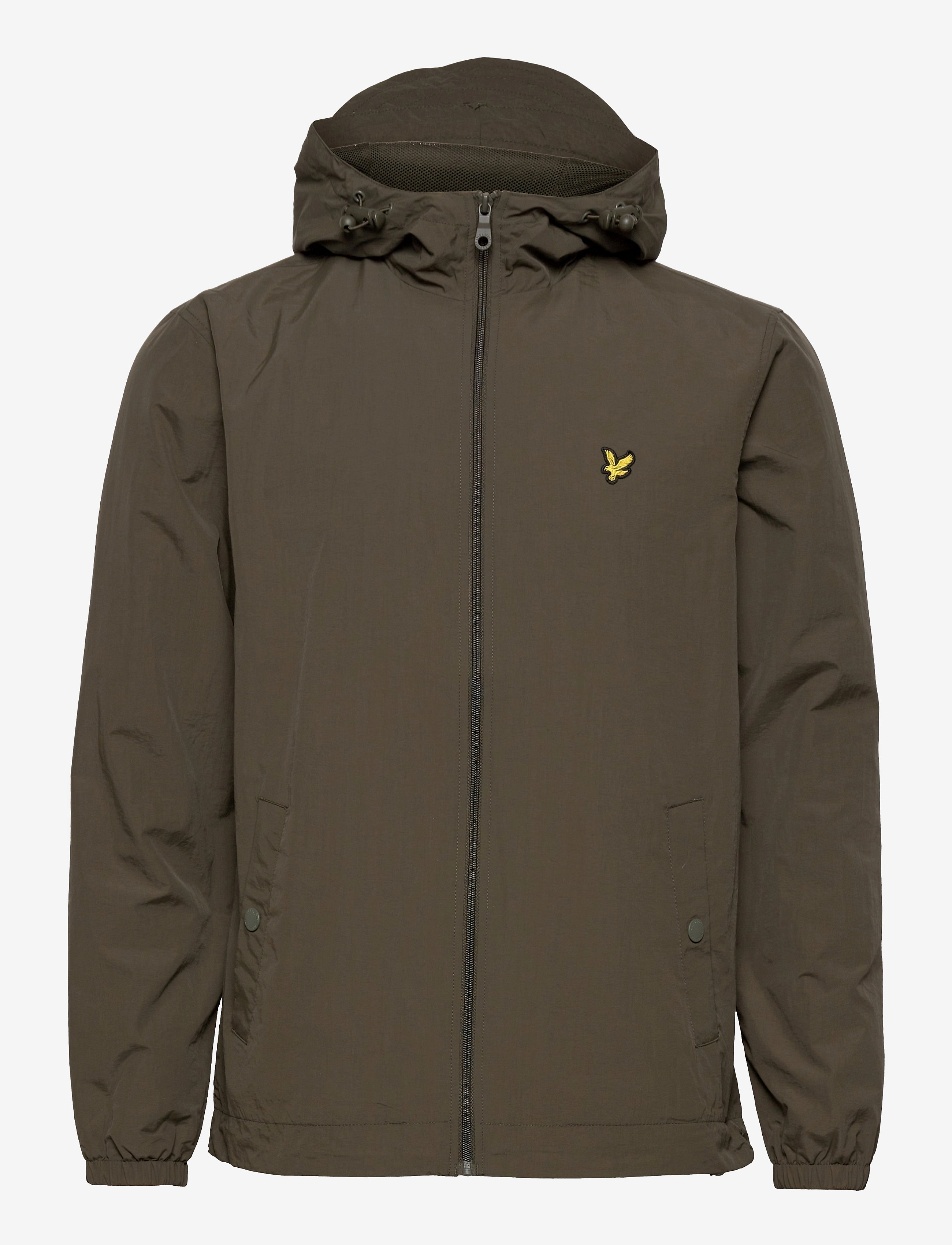 Zip Through Hooded Jacket - W485 OLIVE