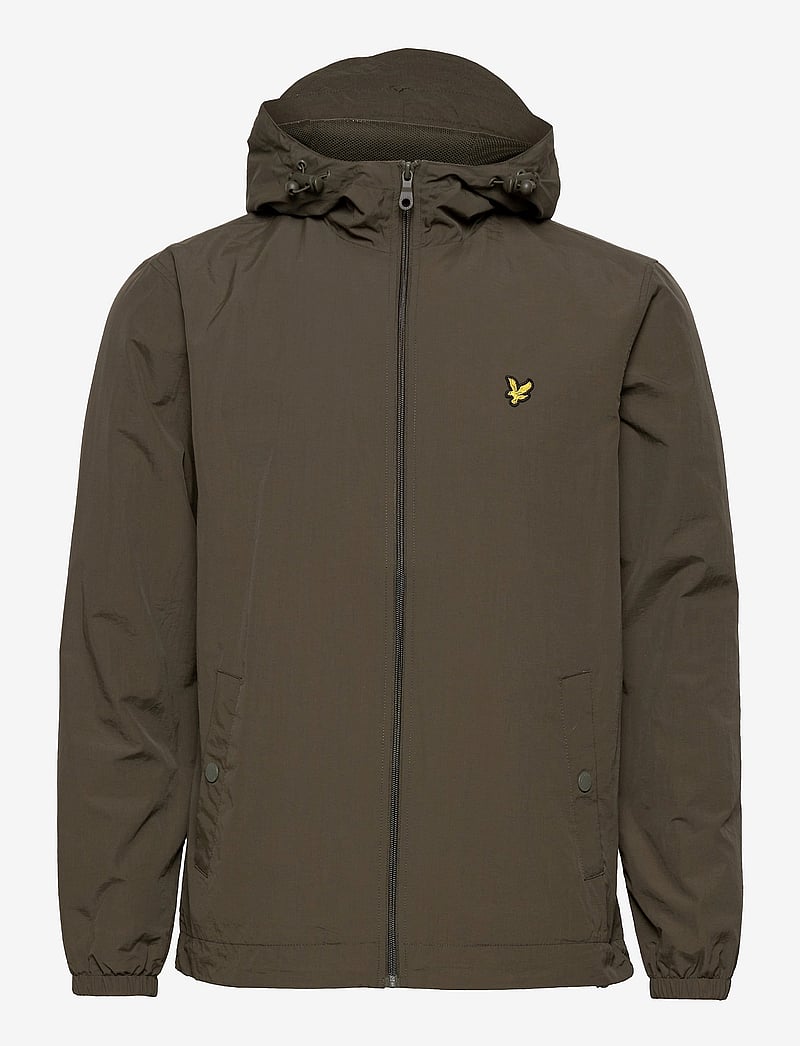Lyle & Scott - Zip Through Hooded Jacket - forårsjakker - w485 olive - 1