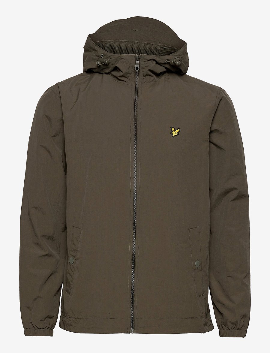 Lyle & Scott - Zip Through Hooded Jacket - forårsjakker - w485 olive - 1