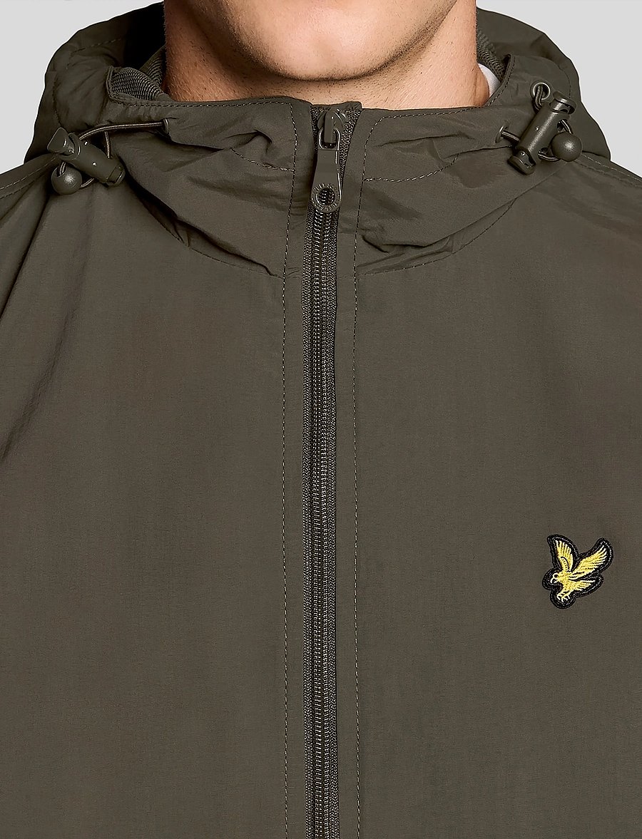 Lyle & Scott - Zip Through Hooded Jacket - forårsjakker - w485 olive - 4