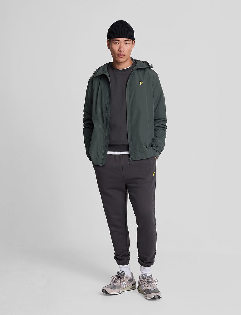 Lyle & Scott - Zip Through Hooded Jacket - fall jackets - w635 gunmetal - 4