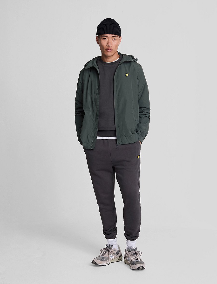 Lyle & Scott - Zip Through Hooded Jacket - frühlingsjacken - w635 gunmetal - 4