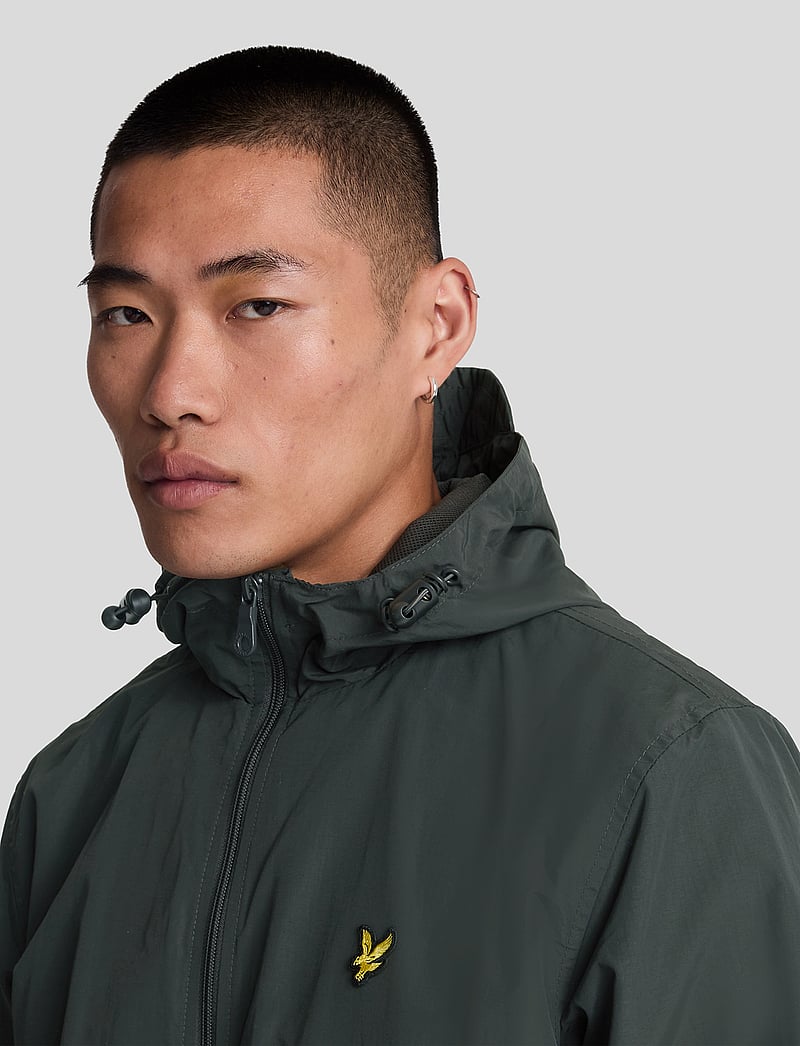 Lyle & Scott - Zip Through Hooded Jacket - fall jackets - w635 gunmetal - 5