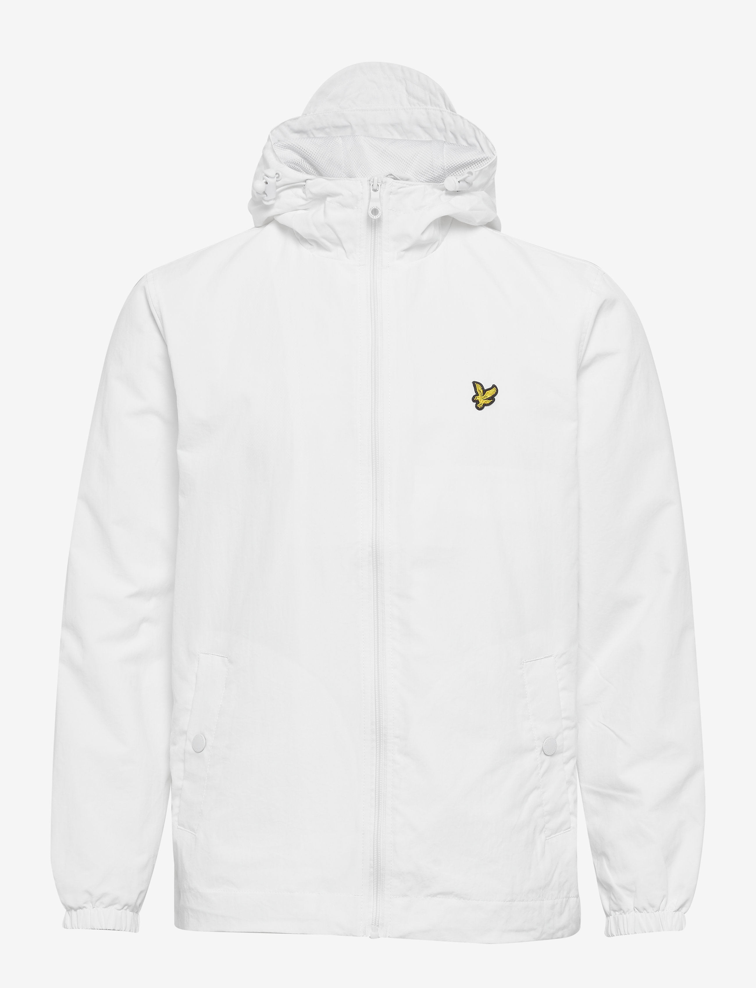 Zip Through Hooded Jacket - WHITE