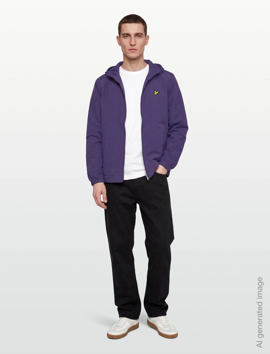 Lyle & Scott - Zip Through Hooded Jacket - herbstjacken - x568 deep indigo - 0