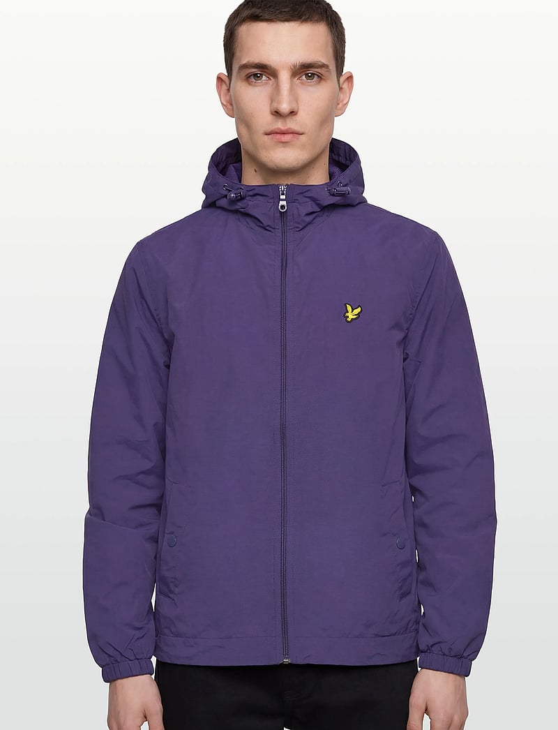 Lyle & Scott - Zip Through Hooded Jacket - forårsjakker - x568 deep indigo - 3
