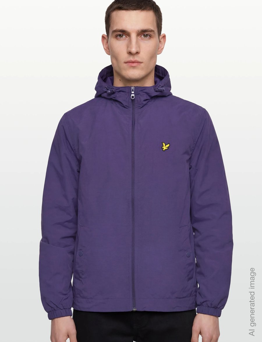 Lyle & Scott - Zip Through Hooded Jacket - herbstjacken - x568 deep indigo - 3