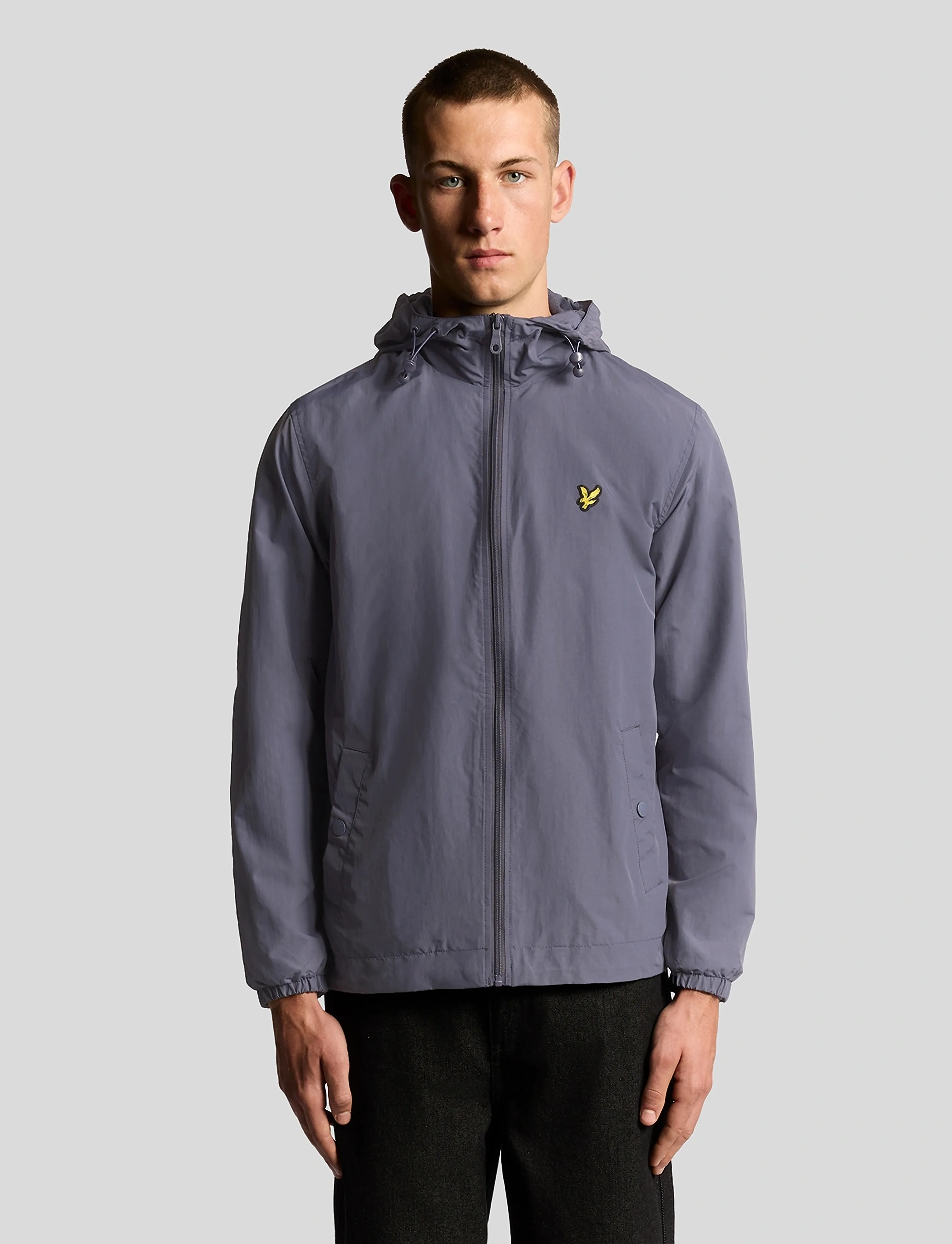 Lyle & Scott - Zip Through Hooded Jacket - vårjackor - x854 graystone - 0