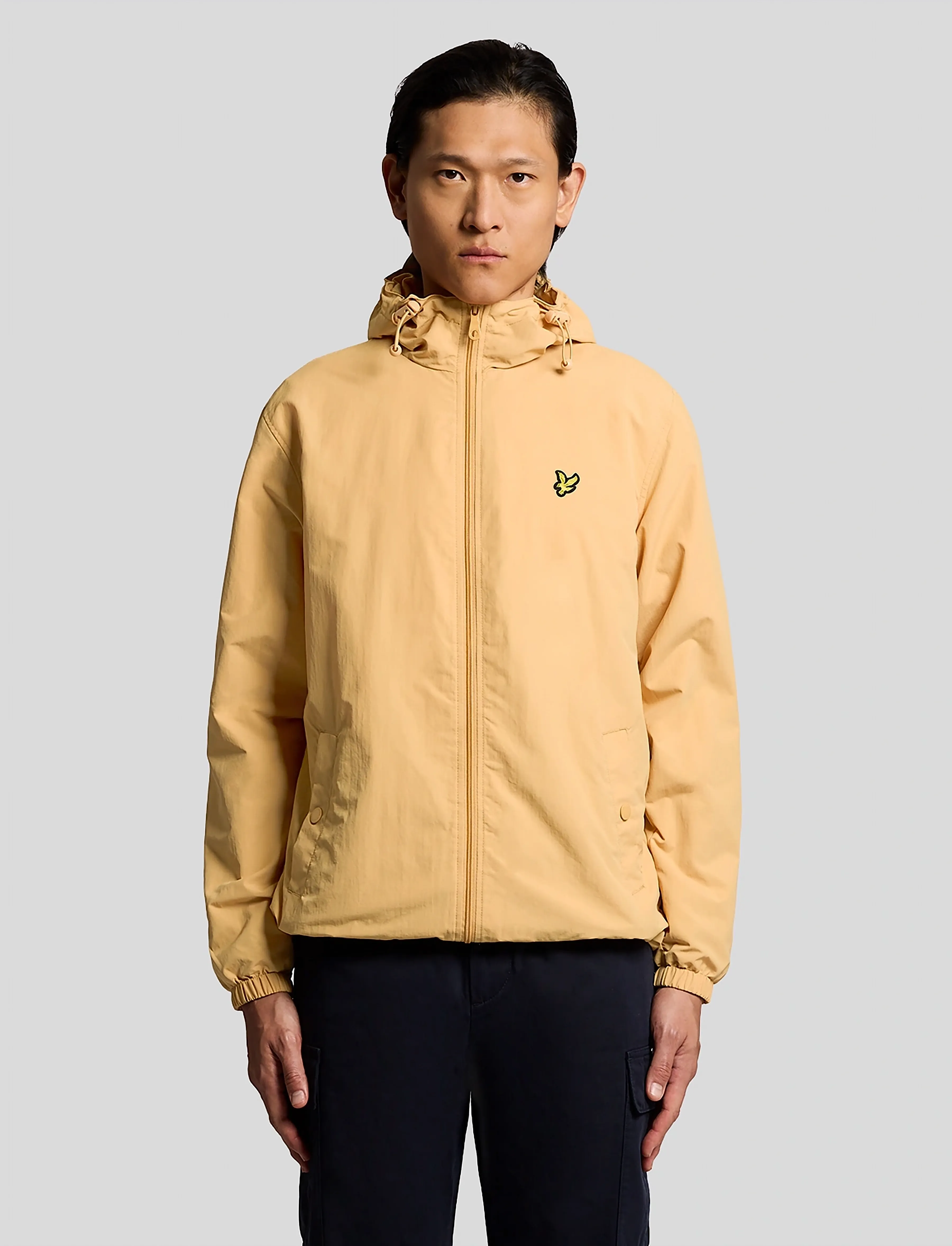 Lyle & Scott Zip Through Hooded Jacket, XL, Jackets, Orange - Light Männerswear