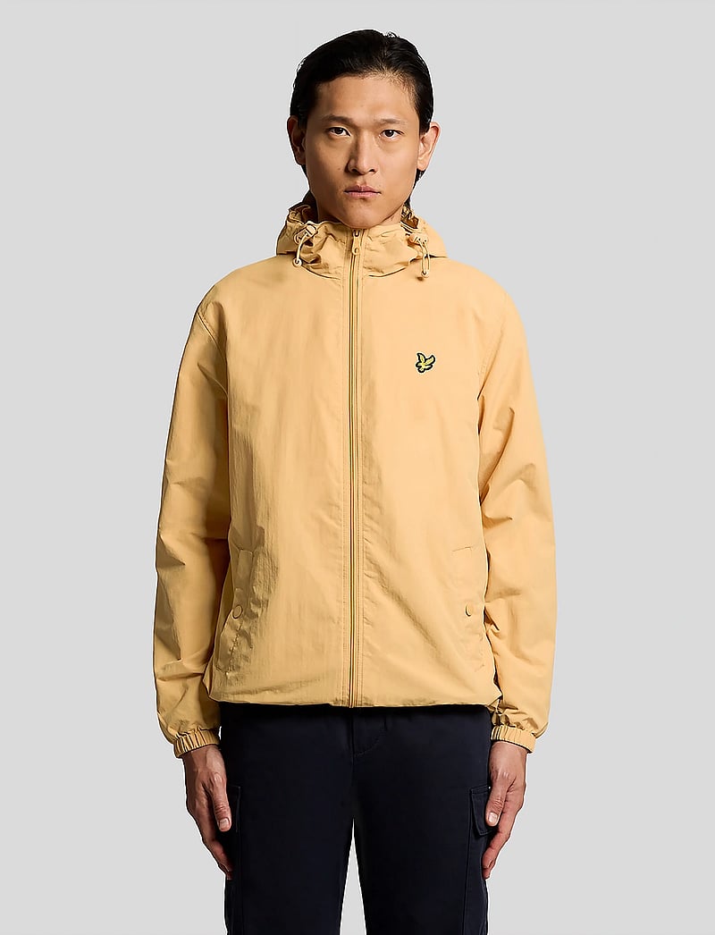 Lyle & Scott - Zip Through Hooded Jacket - forårsjakker - y122 honeycomb - 0