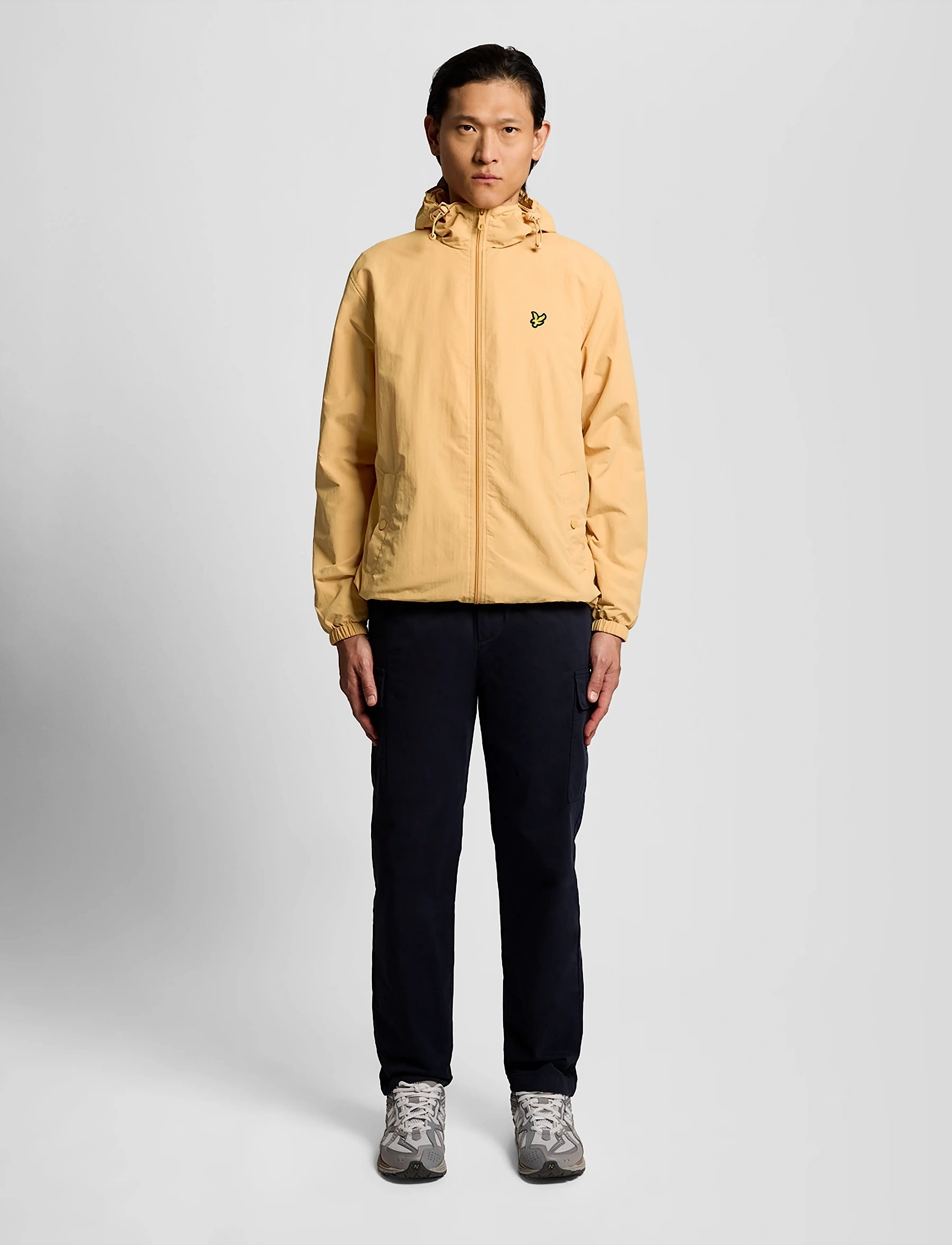 Lyle & Scott - Zip Through Hooded Jacket - forårsjakker - y122 honeycomb - 4