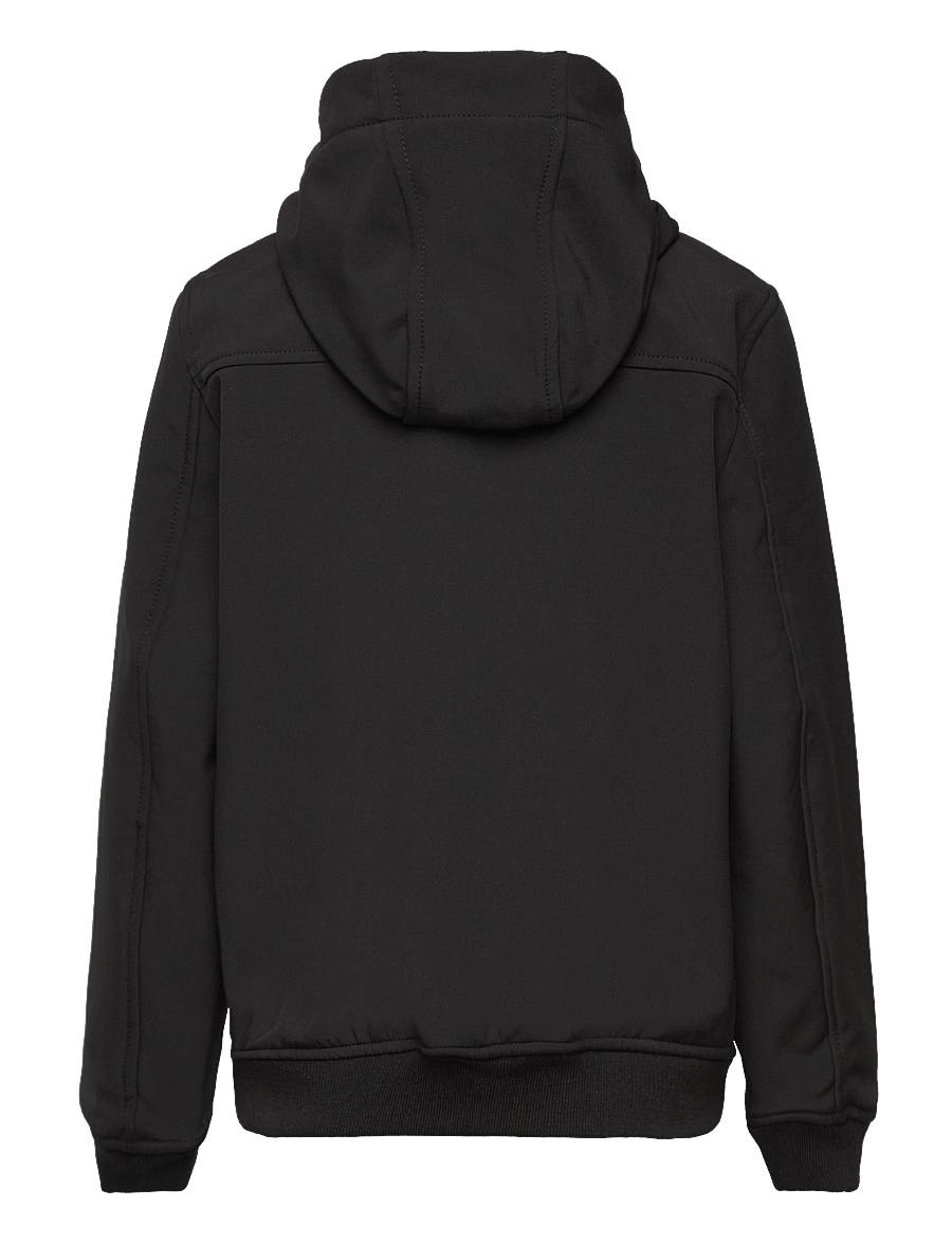 Lyle & Scott - SoftShell Hooded Jacket - huvtröjor - jet black - 2