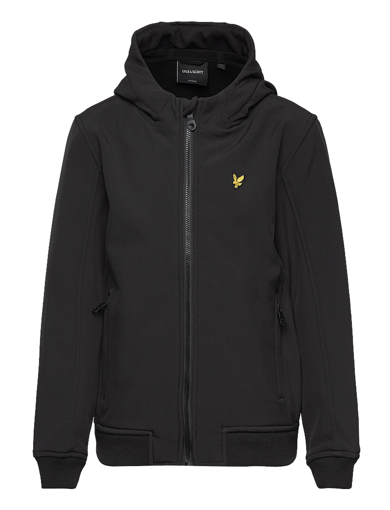 Lyle & Scott - SoftShell Hooded Jacket - hættetrøjer - z865 jet black - 1