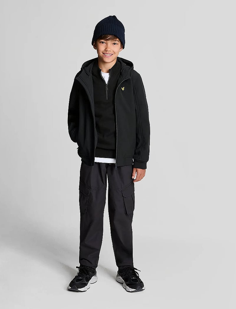 Lyle & Scott - SoftShell Hooded Jacket - hættetrøjer - z865 jet black - 4