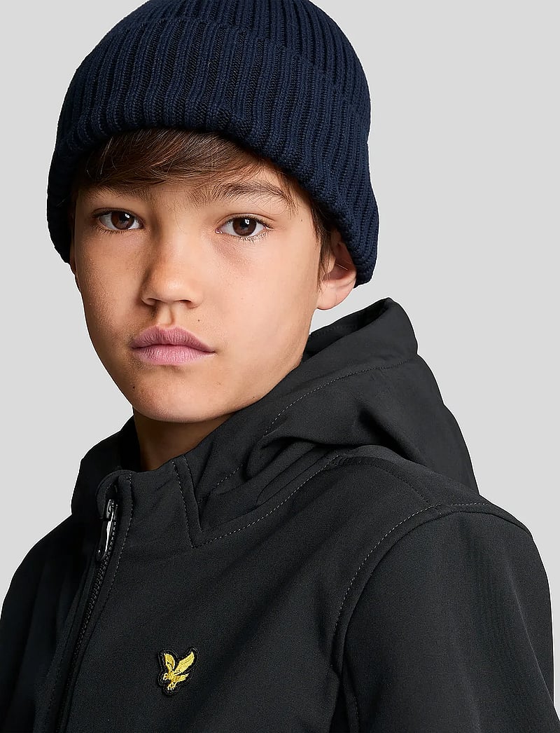 Lyle & Scott - SoftShell Hooded Jacket - hættetrøjer - z865 jet black - 5