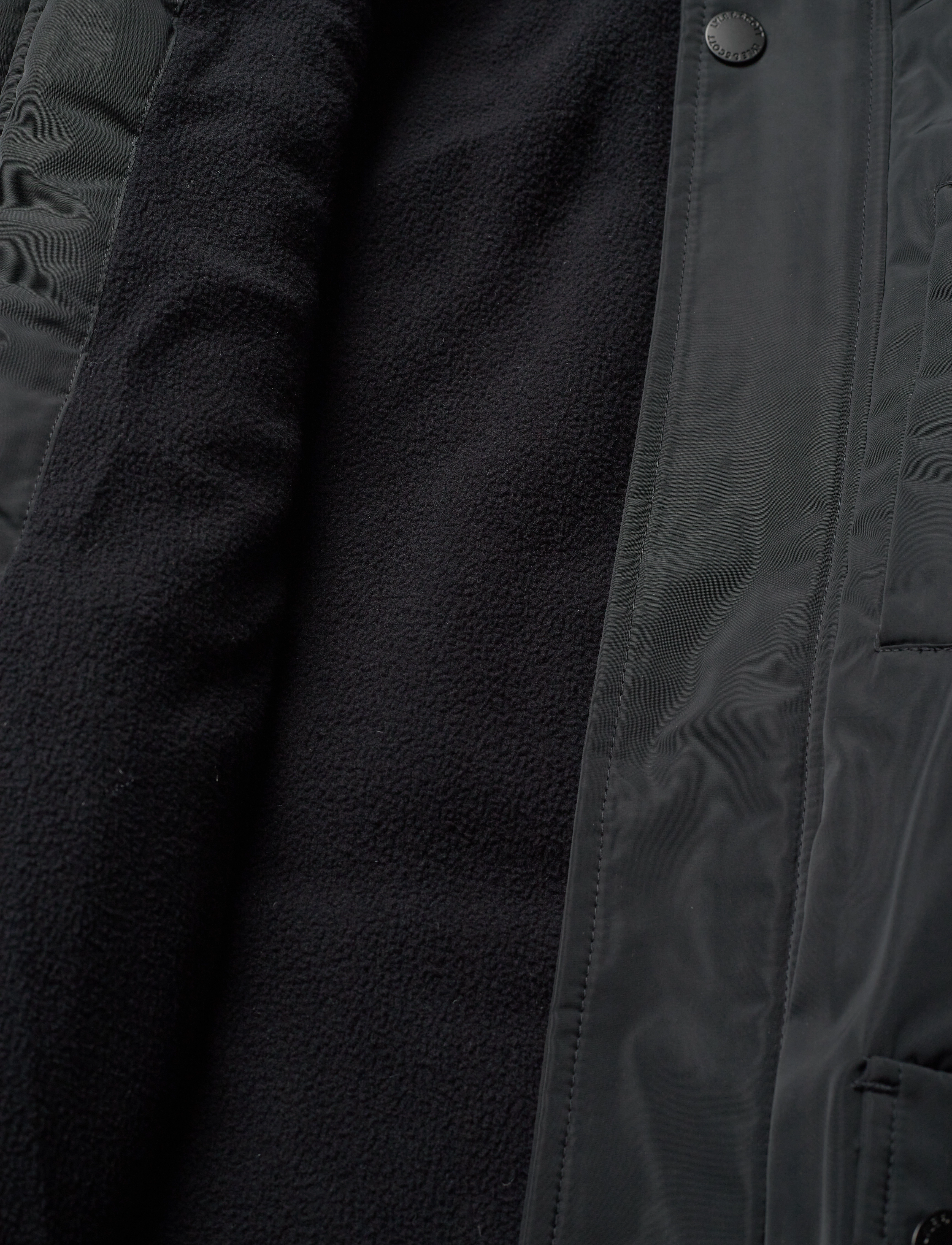 Lyle & Scott - Fleece Lined Padded Coat - daunen-& steppjacken - jet black - 4