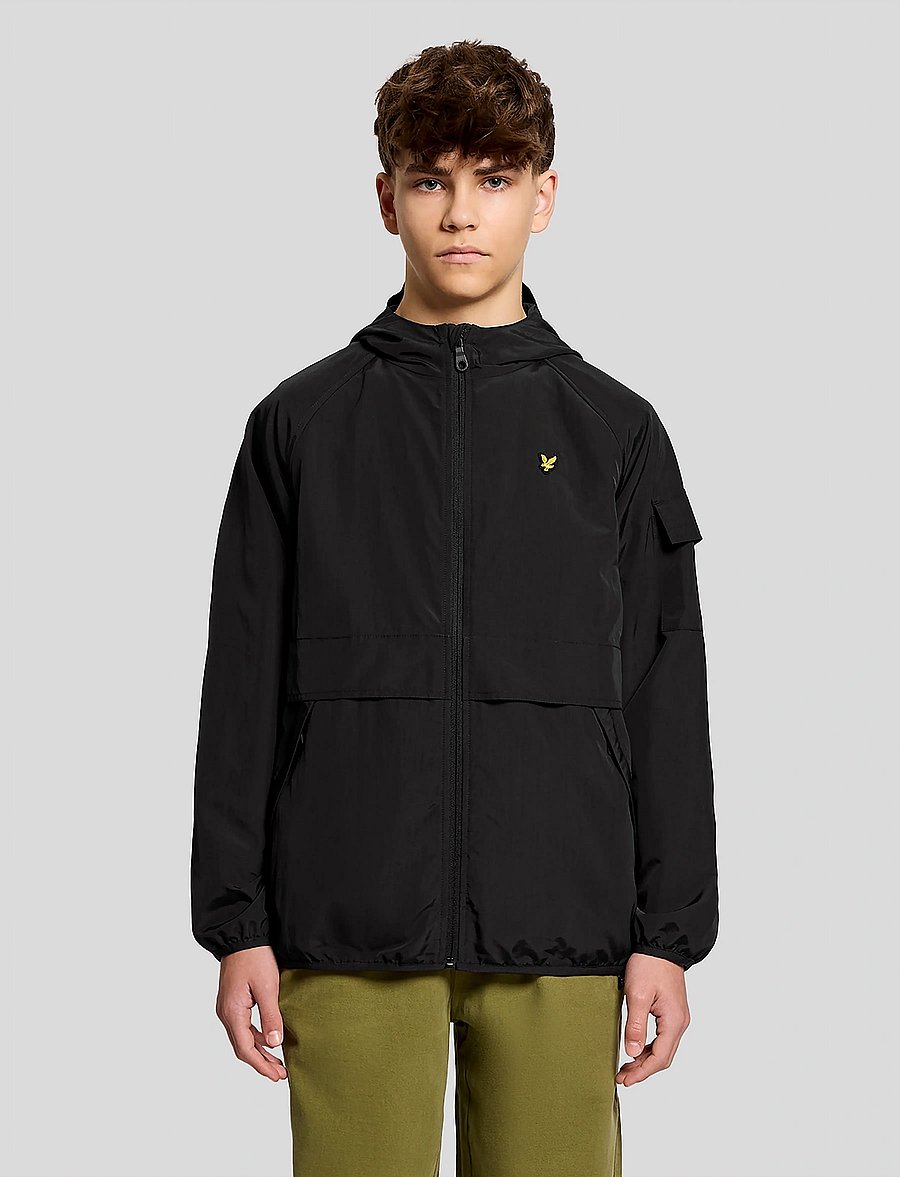 Lyle & Scott - Hooded Windbreaker Jacket - windjacken - z865 jet black - 0
