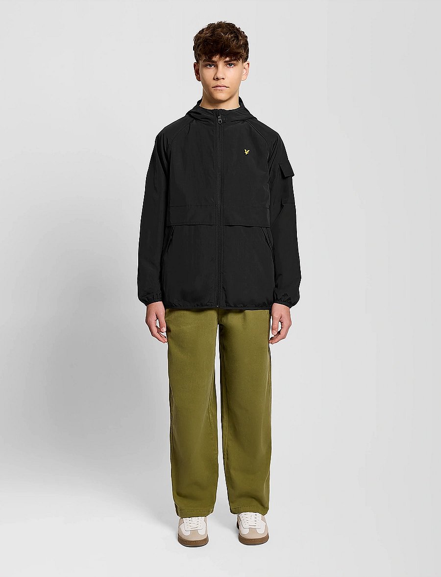 Lyle & Scott - Hooded Windbreaker Jacket - windjacken - z865 jet black - 3